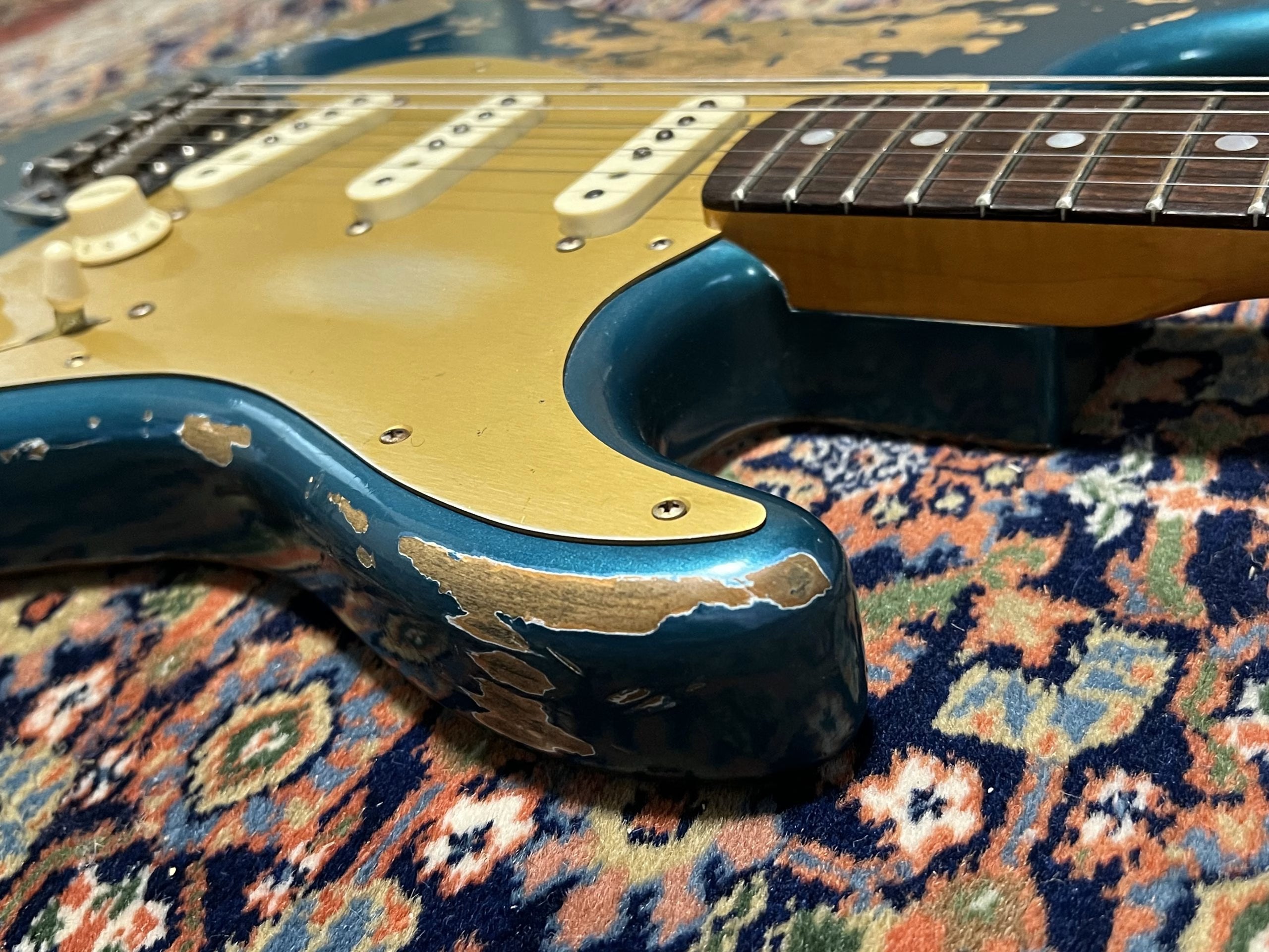 SOLD - 2019 Fender Custom Shop 66 Big Head NAMM LTD Super Heavy Relic Stratocaster Ocean Turquoise