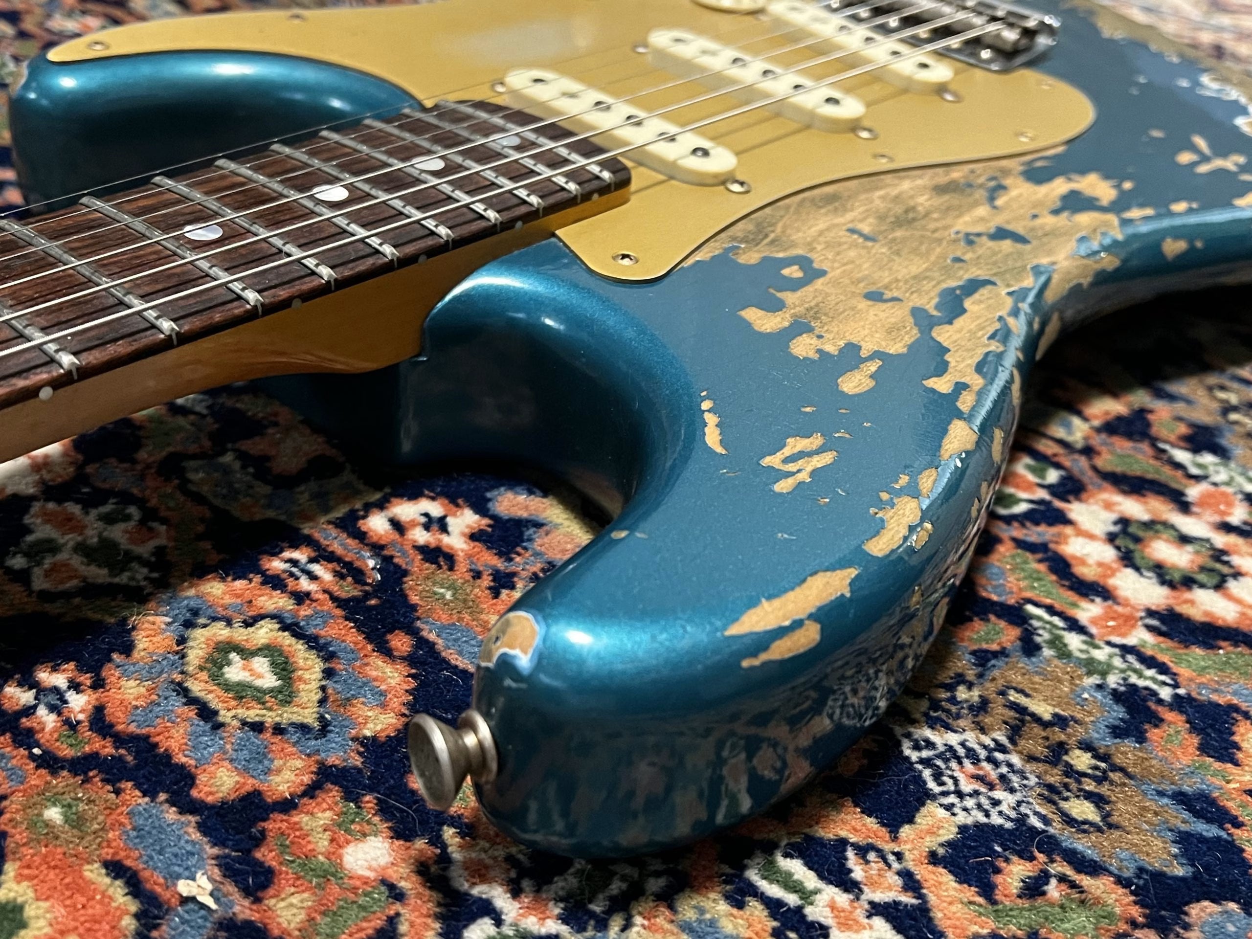 SOLD - 2019 Fender Custom Shop 66 Big Head NAMM LTD Super Heavy Relic Stratocaster Ocean Turquoise