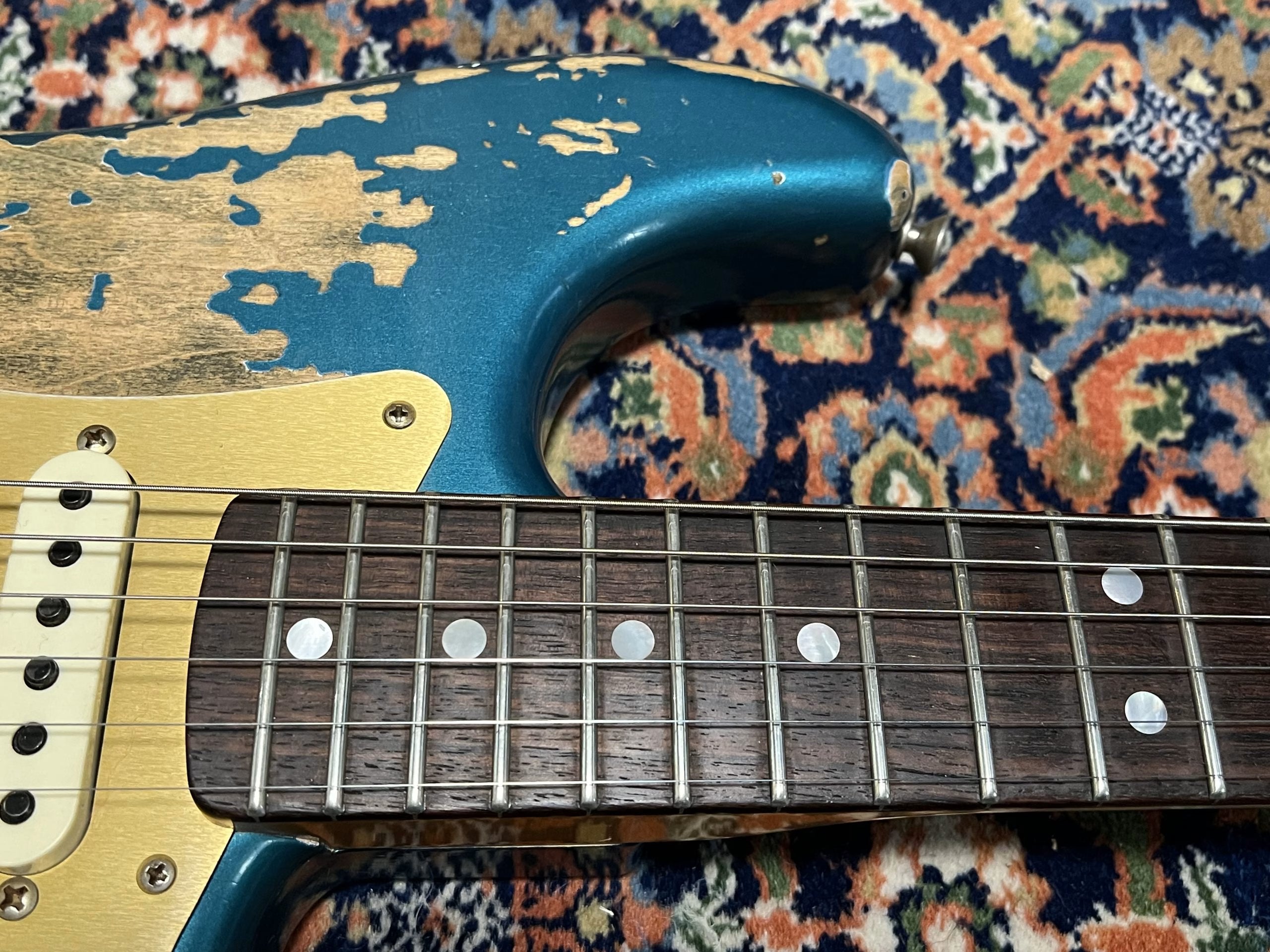 SOLD - 2019 Fender Custom Shop 66 Big Head NAMM LTD Super Heavy Relic Stratocaster Ocean Turquoise