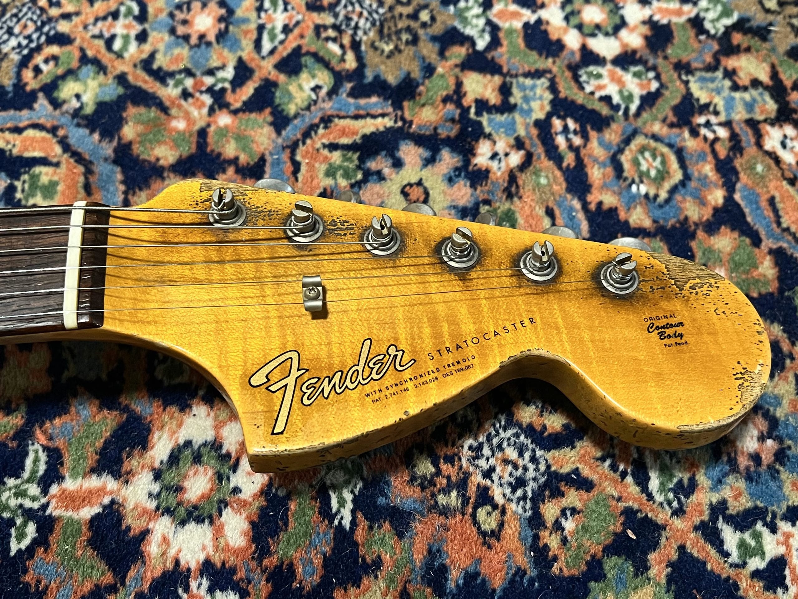 SOLD - 2019 Fender Custom Shop 66 Big Head NAMM LTD Super Heavy Relic Stratocaster Ocean Turquoise
