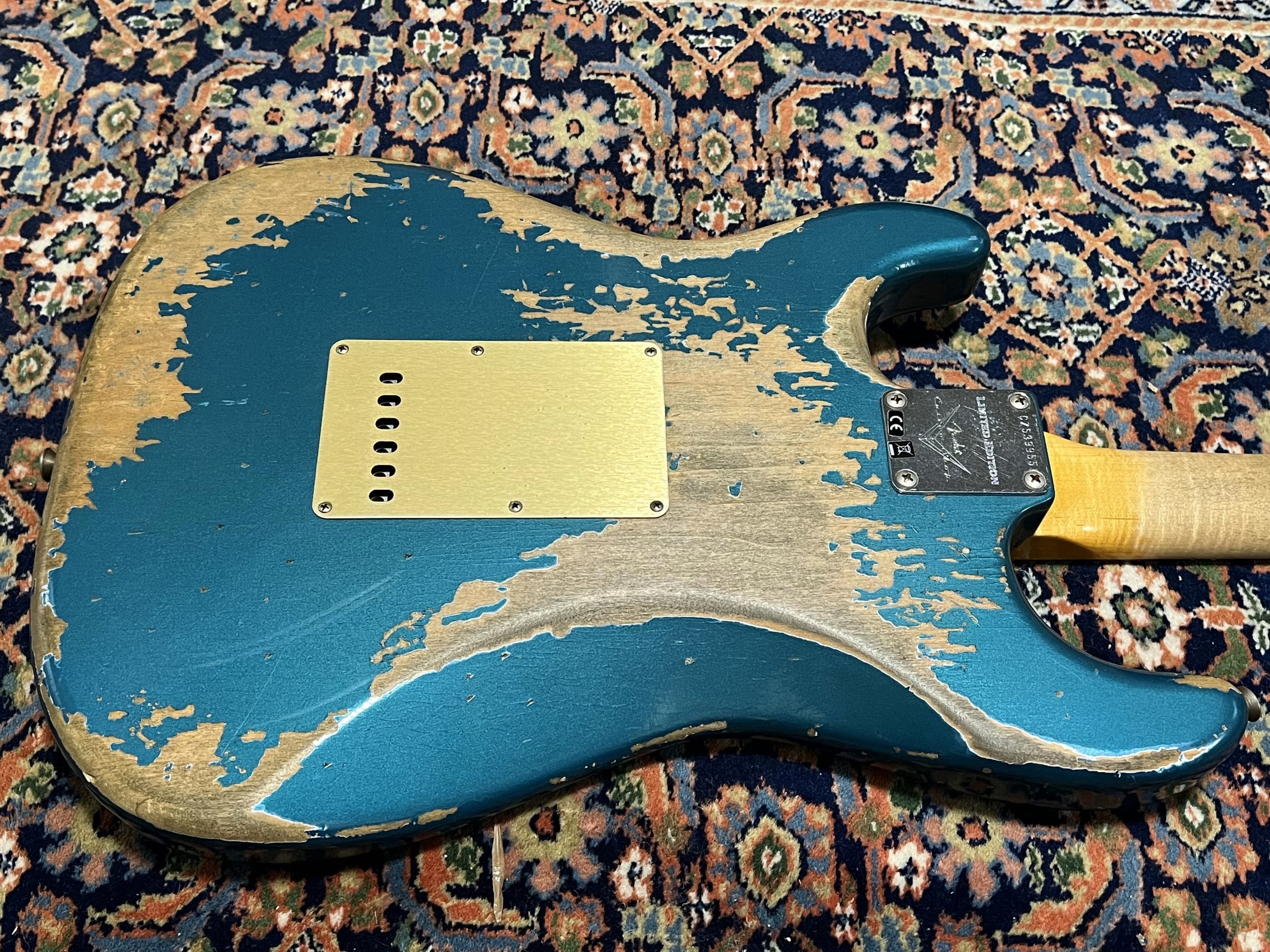 SOLD - 2019 Fender Custom Shop 66 Big Head NAMM LTD Super Heavy Relic Stratocaster Ocean Turquoise