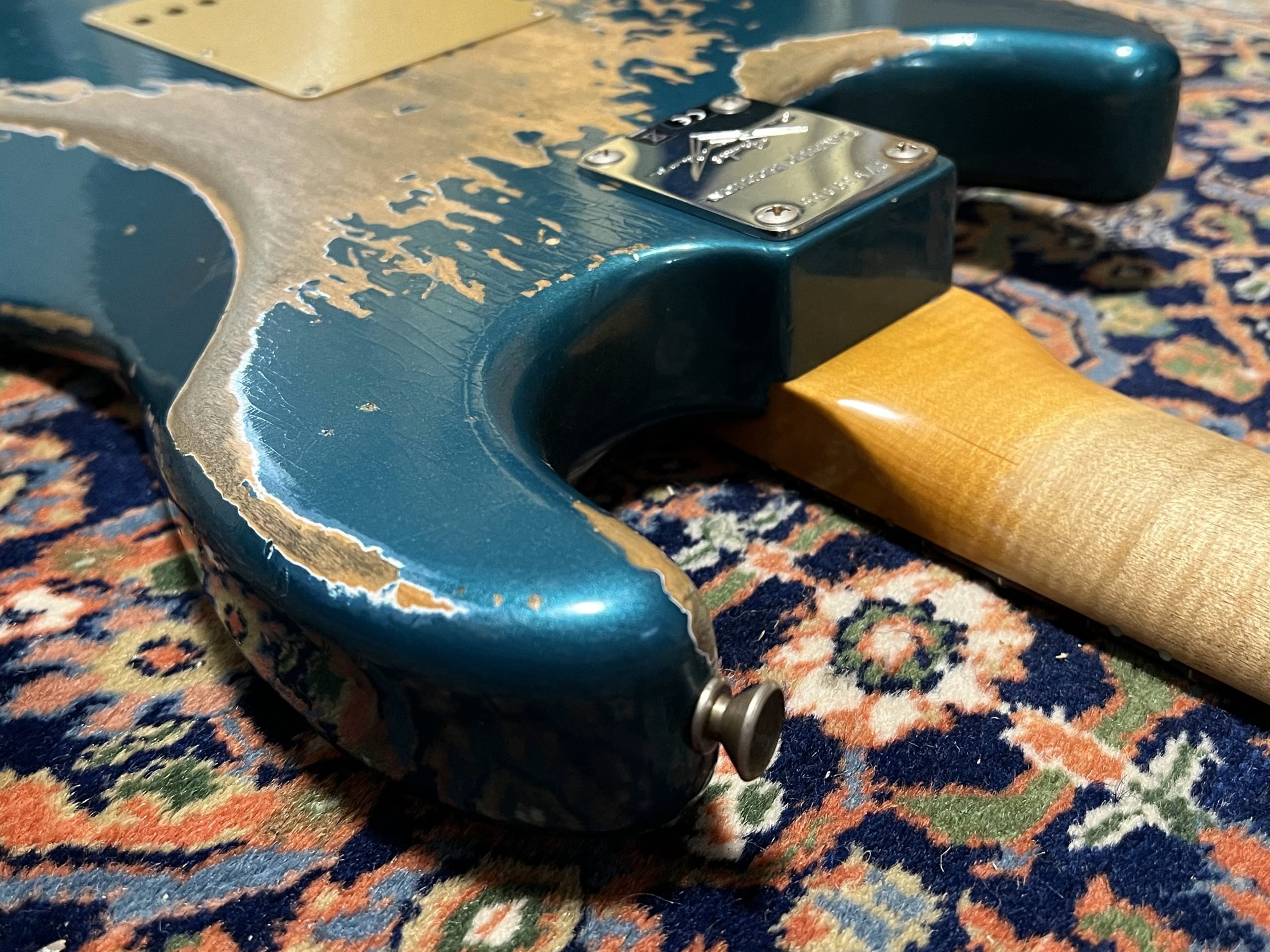 SOLD - 2019 Fender Custom Shop 66 Big Head NAMM LTD Super Heavy Relic Stratocaster Ocean Turquoise