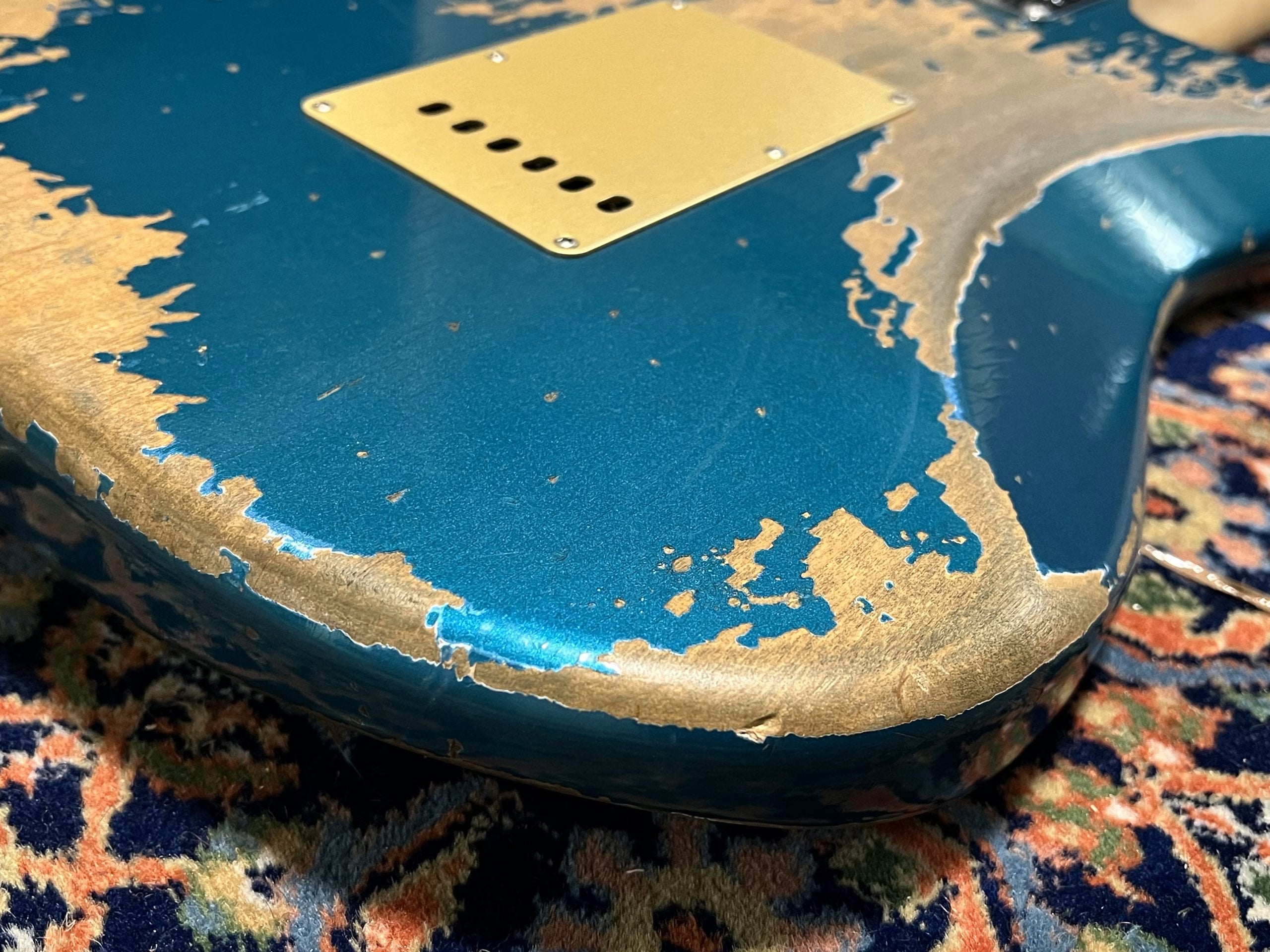 SOLD - 2019 Fender Custom Shop 66 Big Head NAMM LTD Super Heavy Relic Stratocaster Ocean Turquoise