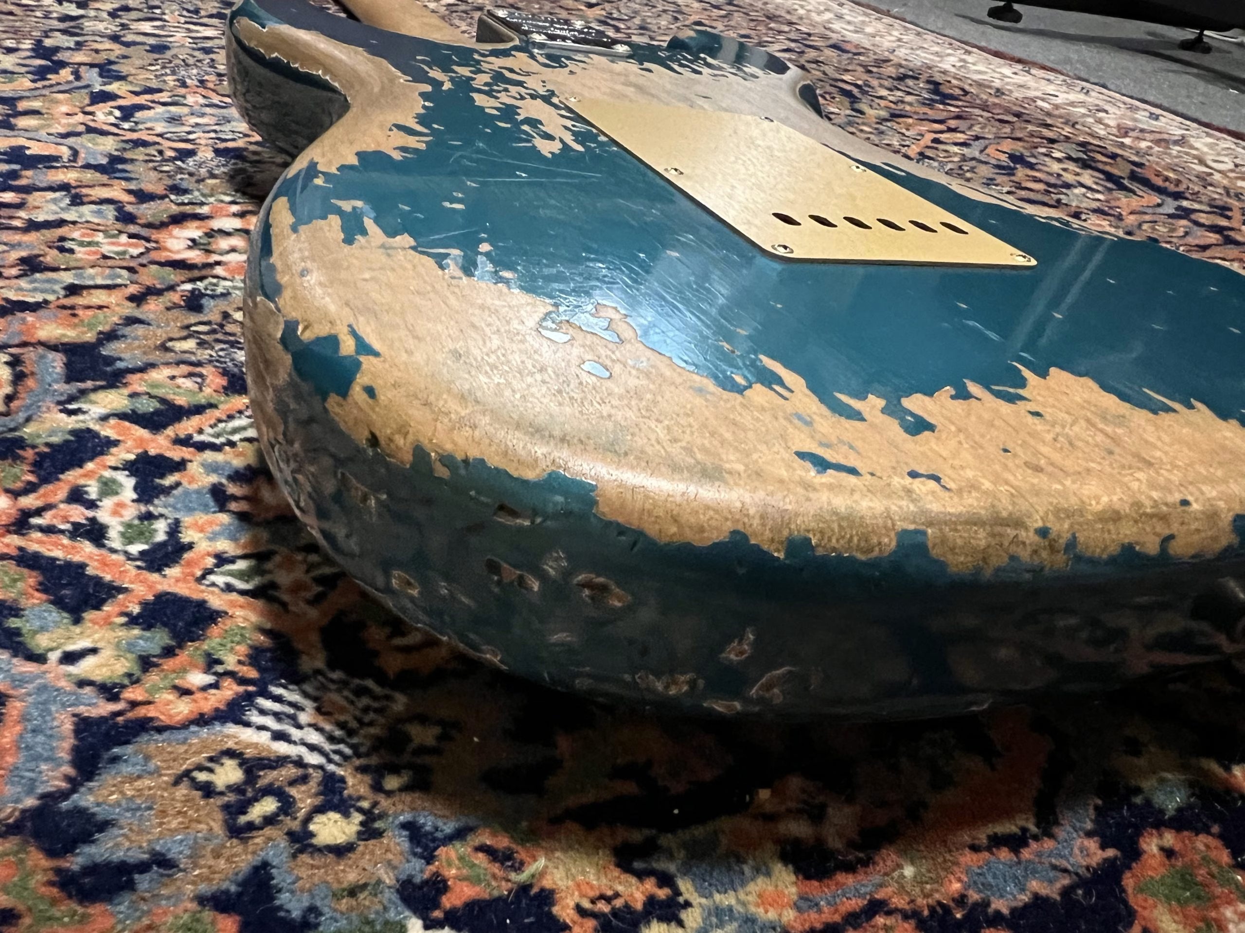SOLD - 2019 Fender Custom Shop 66 Big Head NAMM LTD Super Heavy Relic Stratocaster Ocean Turquoise