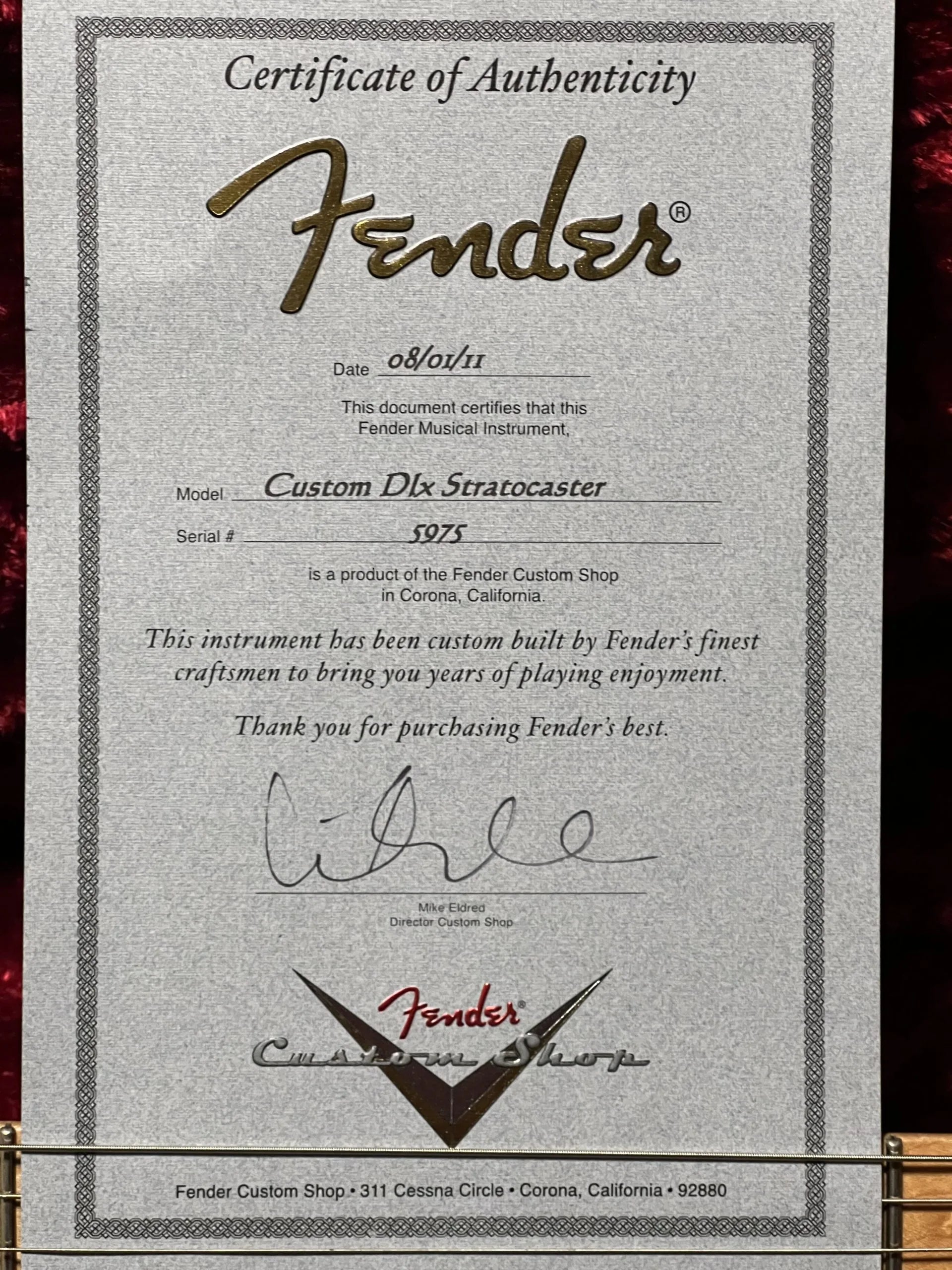 SOLD - 2011 Fender Custom Shop Custom Deluxe Stratocaster Faded 3 color Sunburst