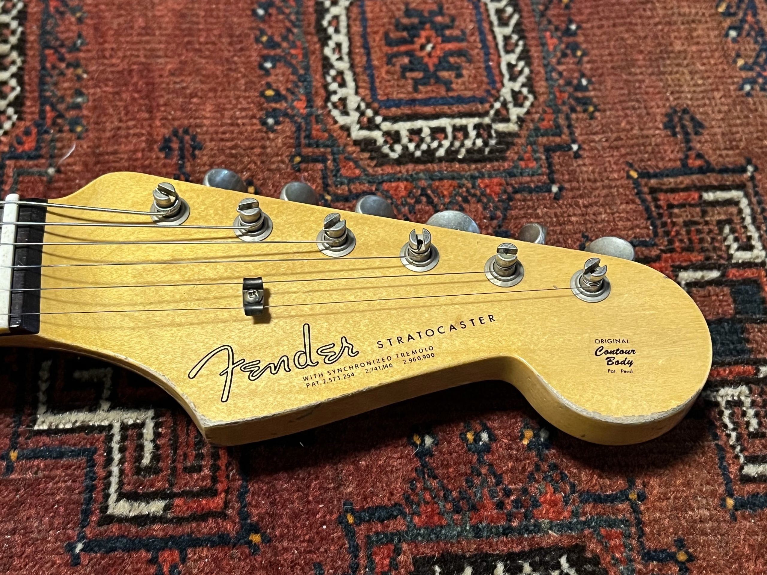 SOLD - 2023 Fender Custom Shop Michael Landau 63 Relic Stratocaster Fiesta Red over Sunburst