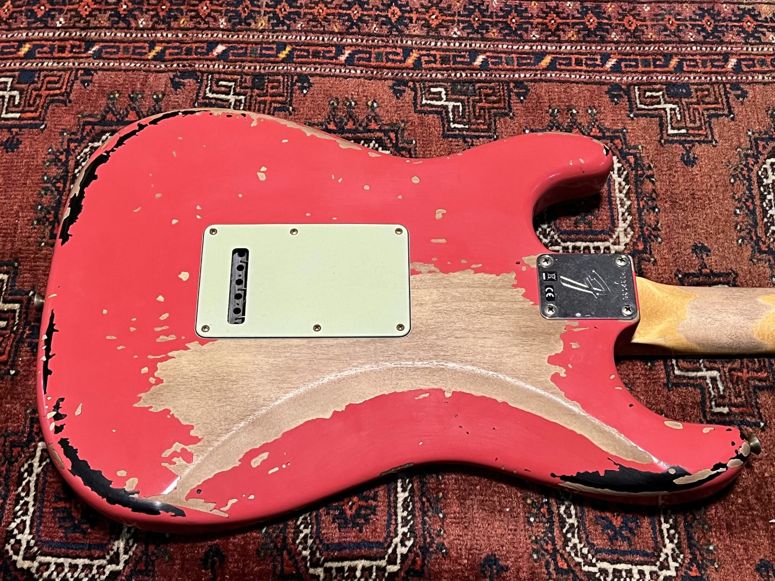 SOLD - 2023 Fender Custom Shop Michael Landau 63 Relic Stratocaster Fiesta Red over Sunburst