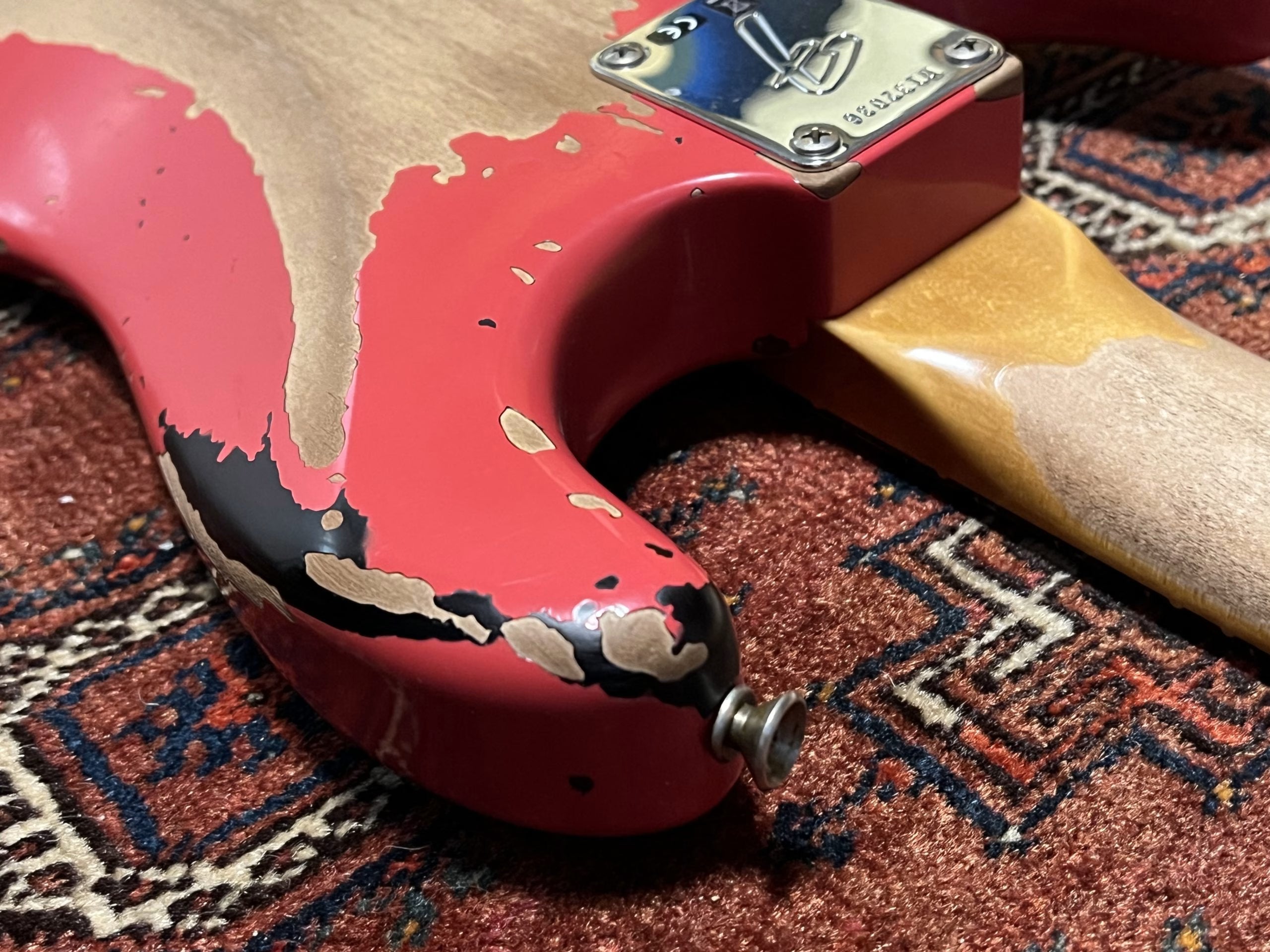 SOLD - 2023 Fender Custom Shop Michael Landau 63 Relic Stratocaster Fiesta Red over Sunburst
