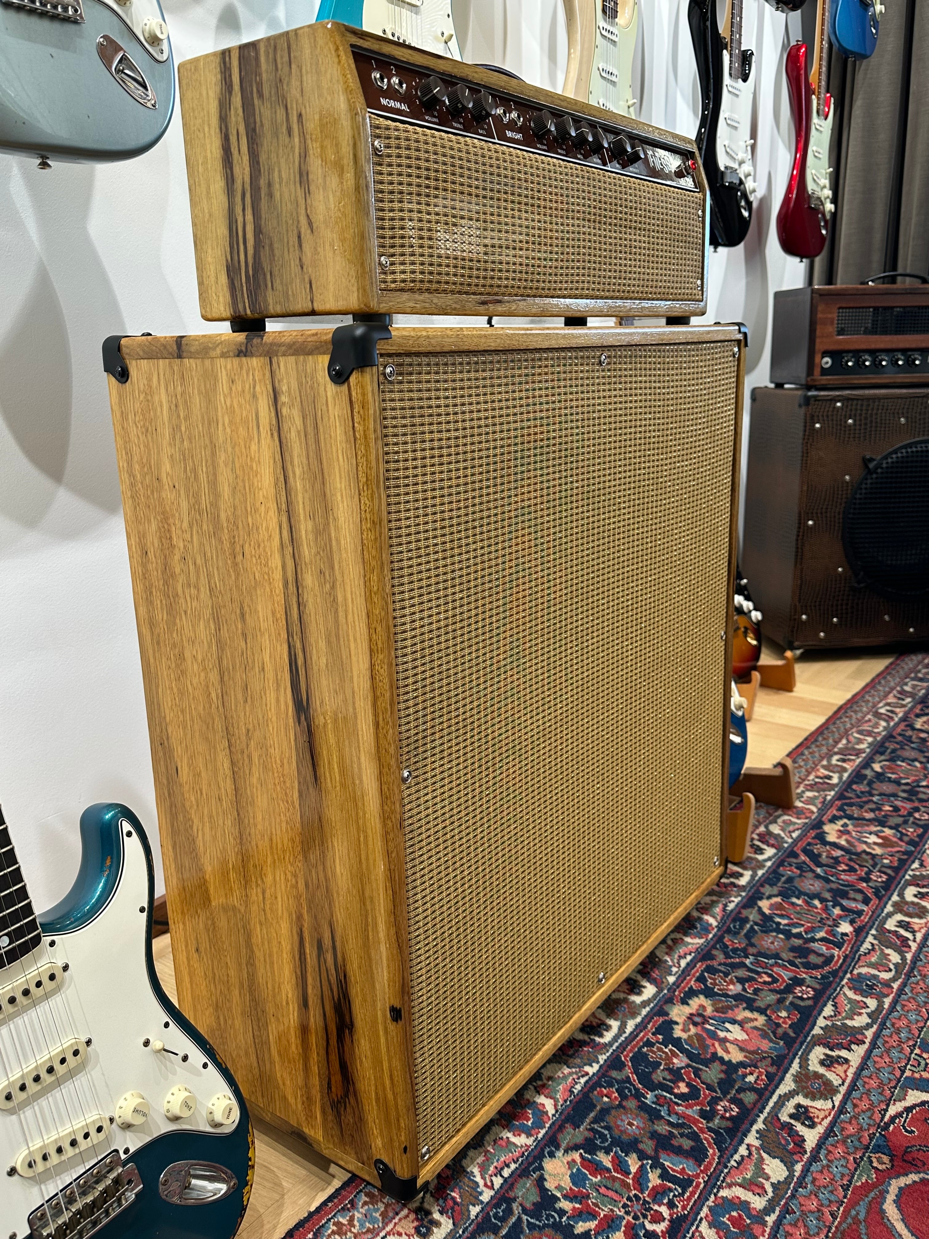 IFNESS '63 Vibe - handbuilt Fender Vibroverb based Amp Black Korina wood