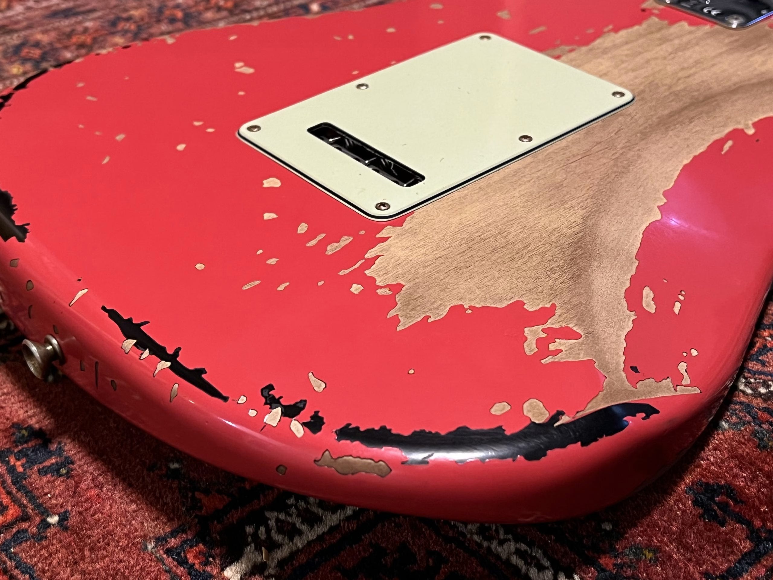SOLD - 2023 Fender Custom Shop Michael Landau 63 Relic Stratocaster Fiesta Red over Sunburst