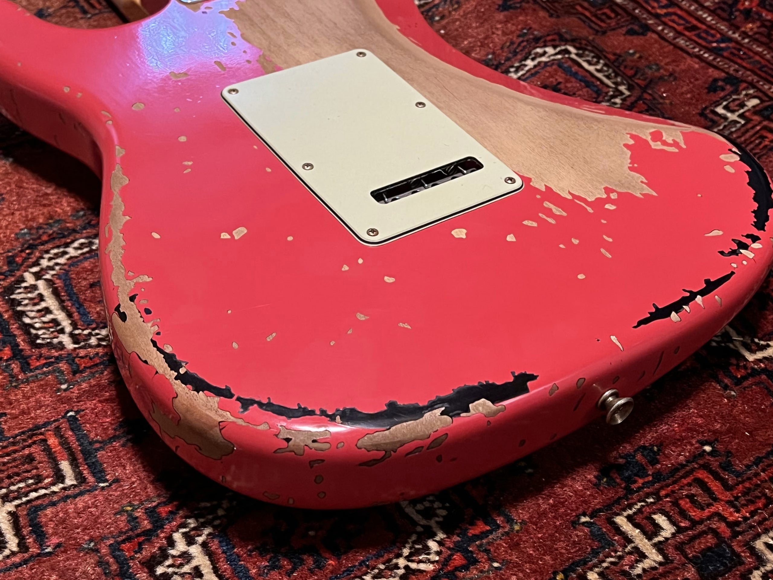 SOLD - 2023 Fender Custom Shop Michael Landau 63 Relic Stratocaster Fiesta Red over Sunburst