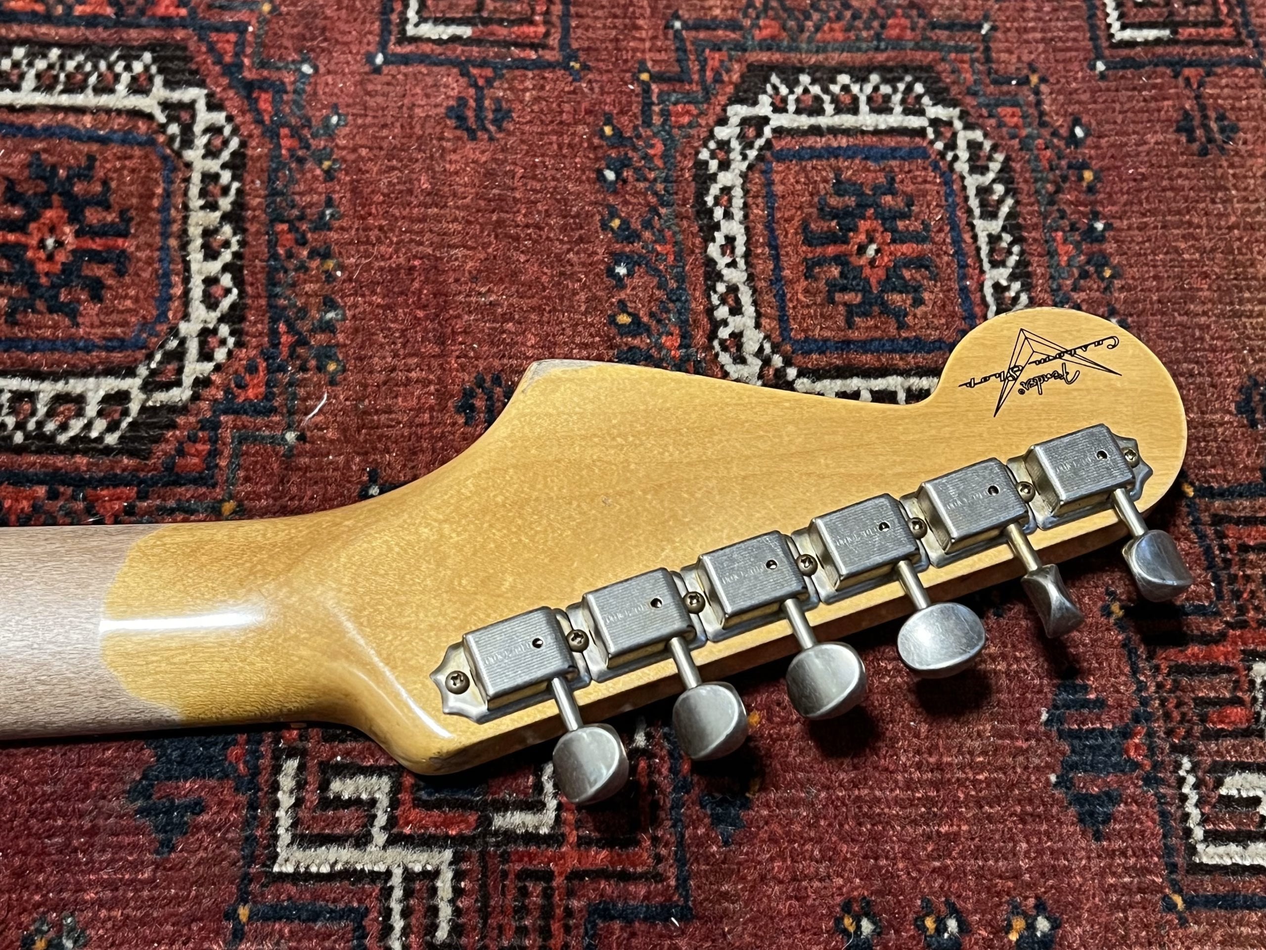 SOLD - 2023 Fender Custom Shop Michael Landau 63 Relic Stratocaster Fiesta Red over Sunburst