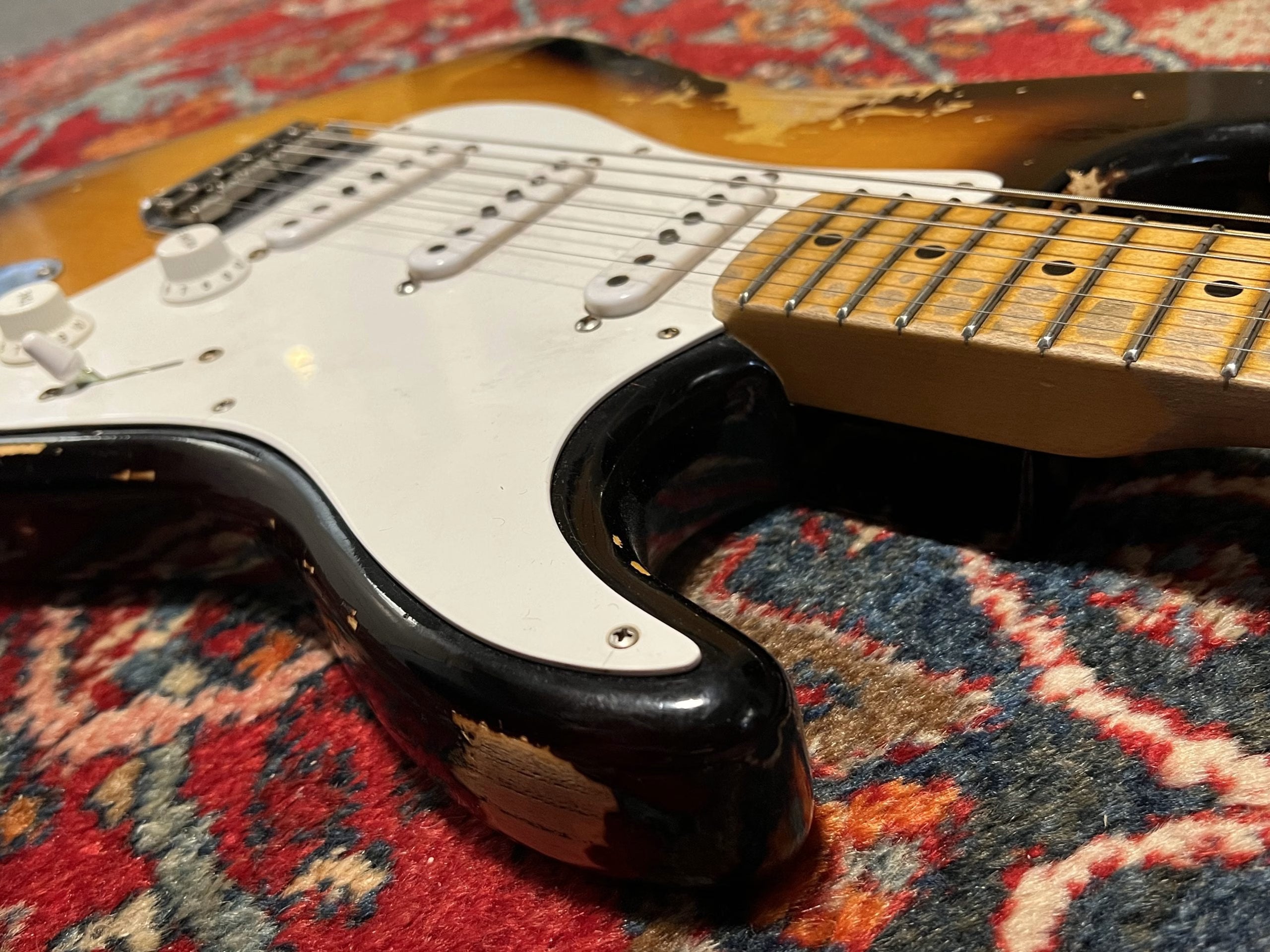 SOLD - 2019 Fender Custom Shop 55 Hardtail Heavy Relic Stratocaster Sunburst