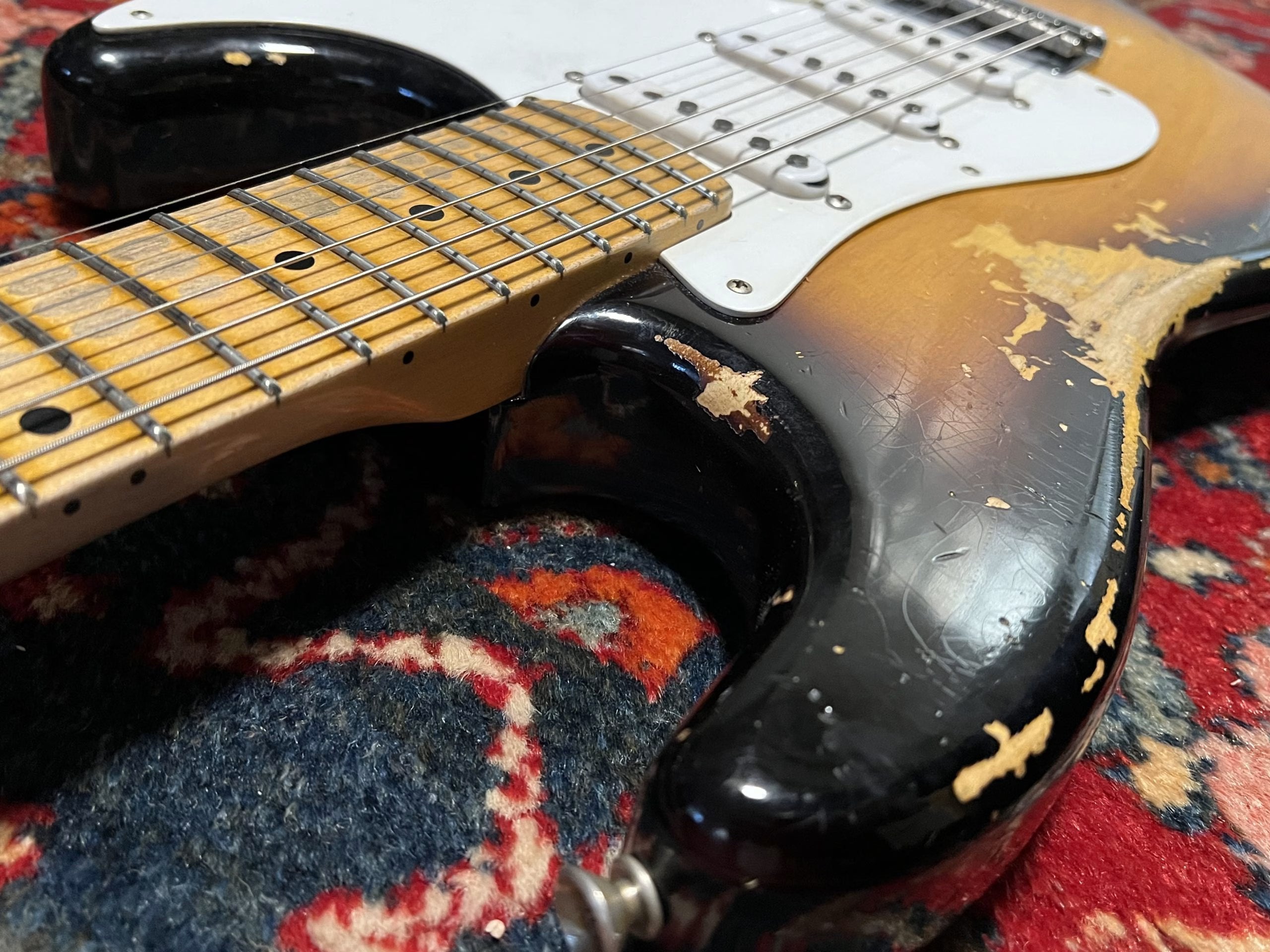 SOLD - 2019 Fender Custom Shop 55 Hardtail Heavy Relic Stratocaster Sunburst