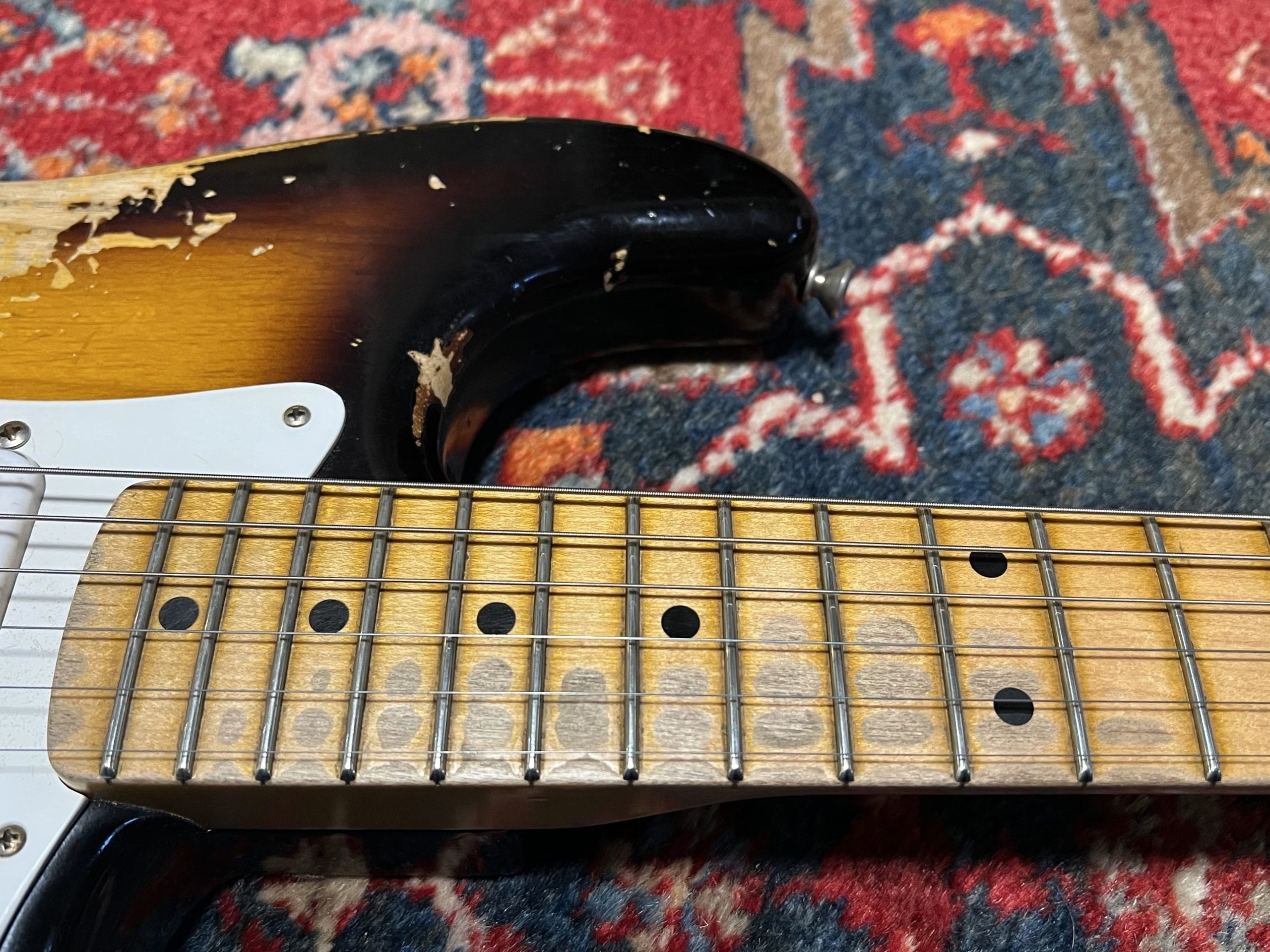 SOLD - 2019 Fender Custom Shop 55 Hardtail Heavy Relic Stratocaster Sunburst
