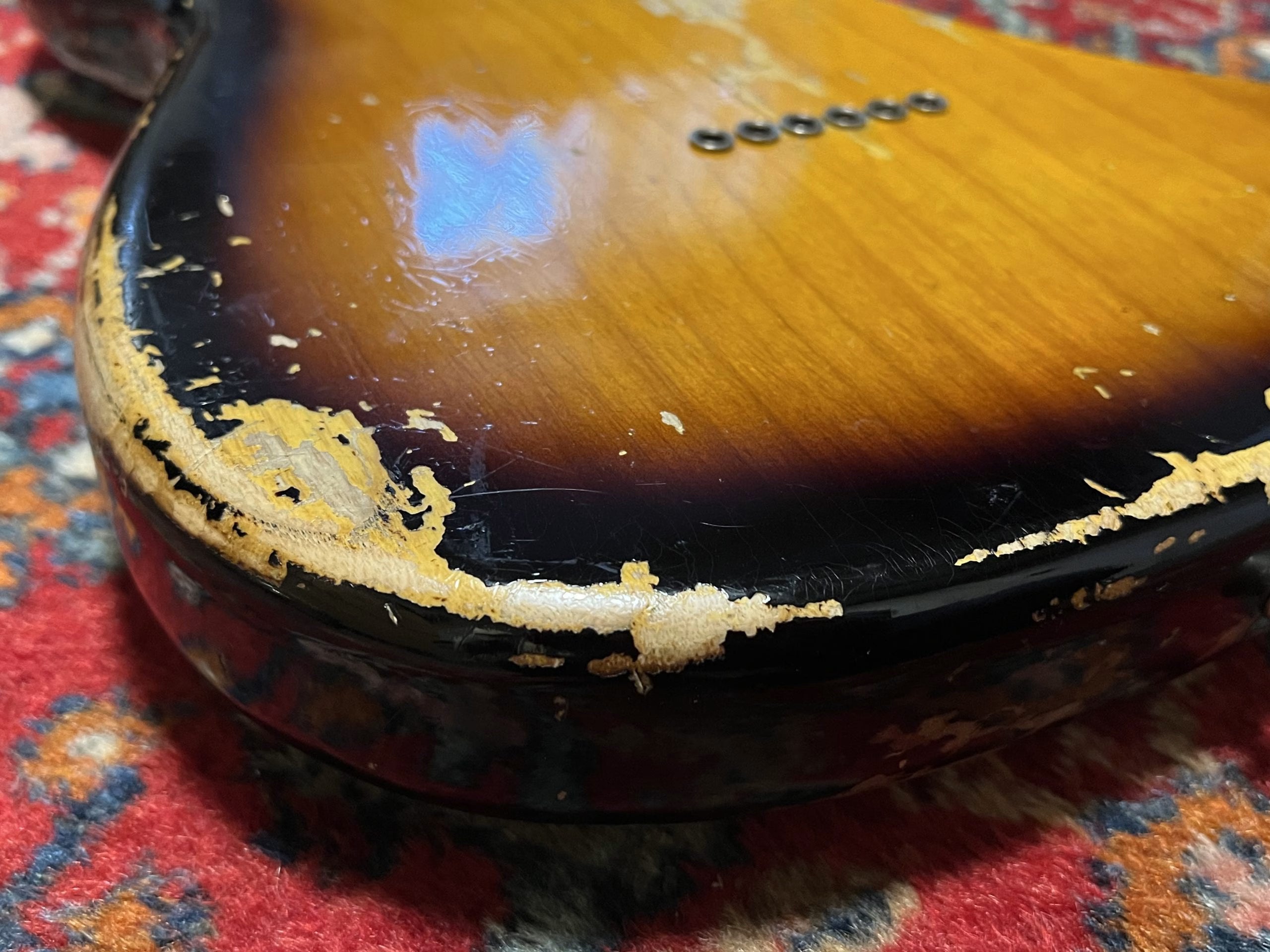 SOLD - 2019 Fender Custom Shop 55 Hardtail Heavy Relic Stratocaster Sunburst
