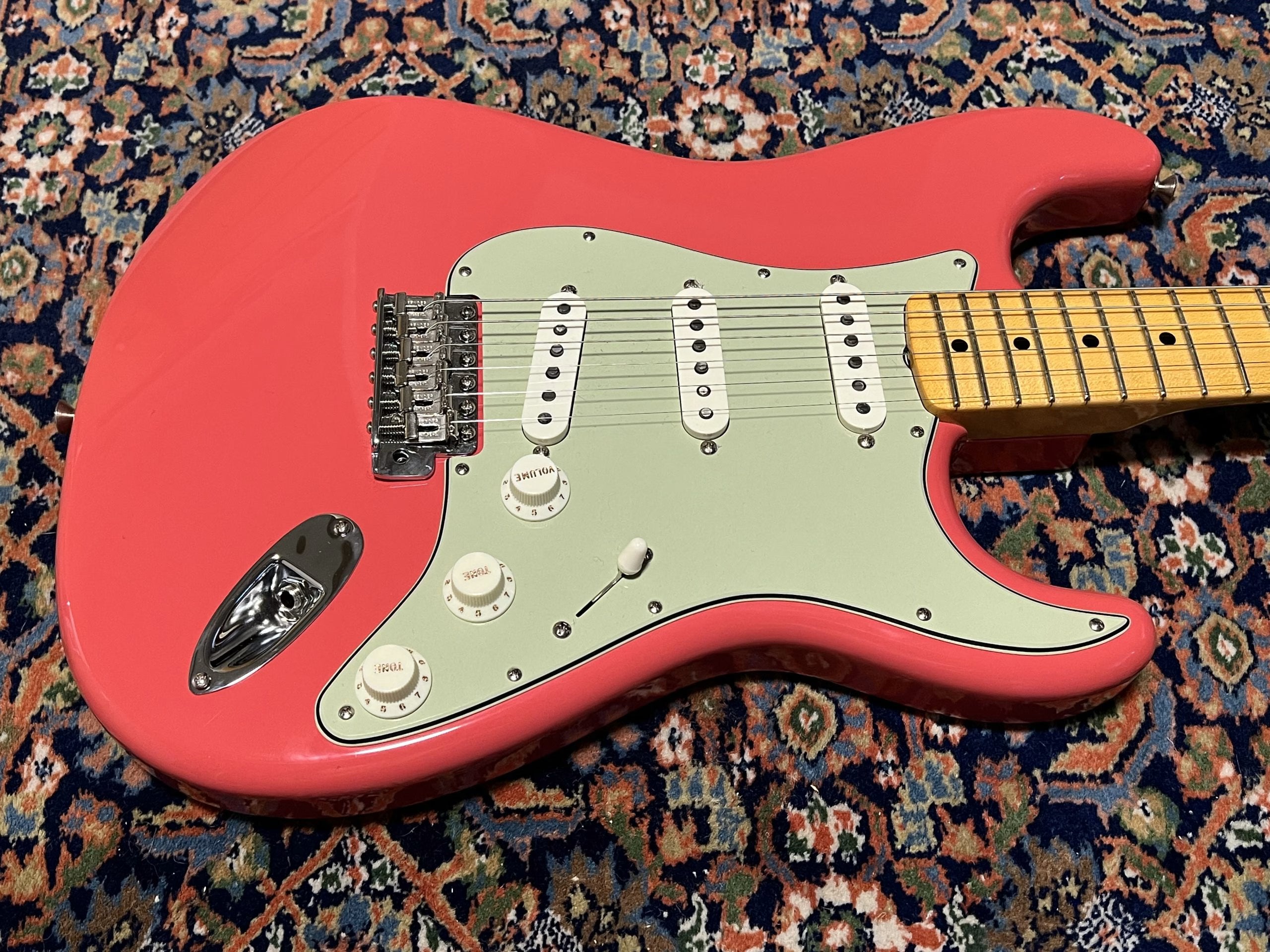 SOLD - 2023 Fender Custom Shop 60 Maple Neck NOS Stratocaster Faded Fiesta Red