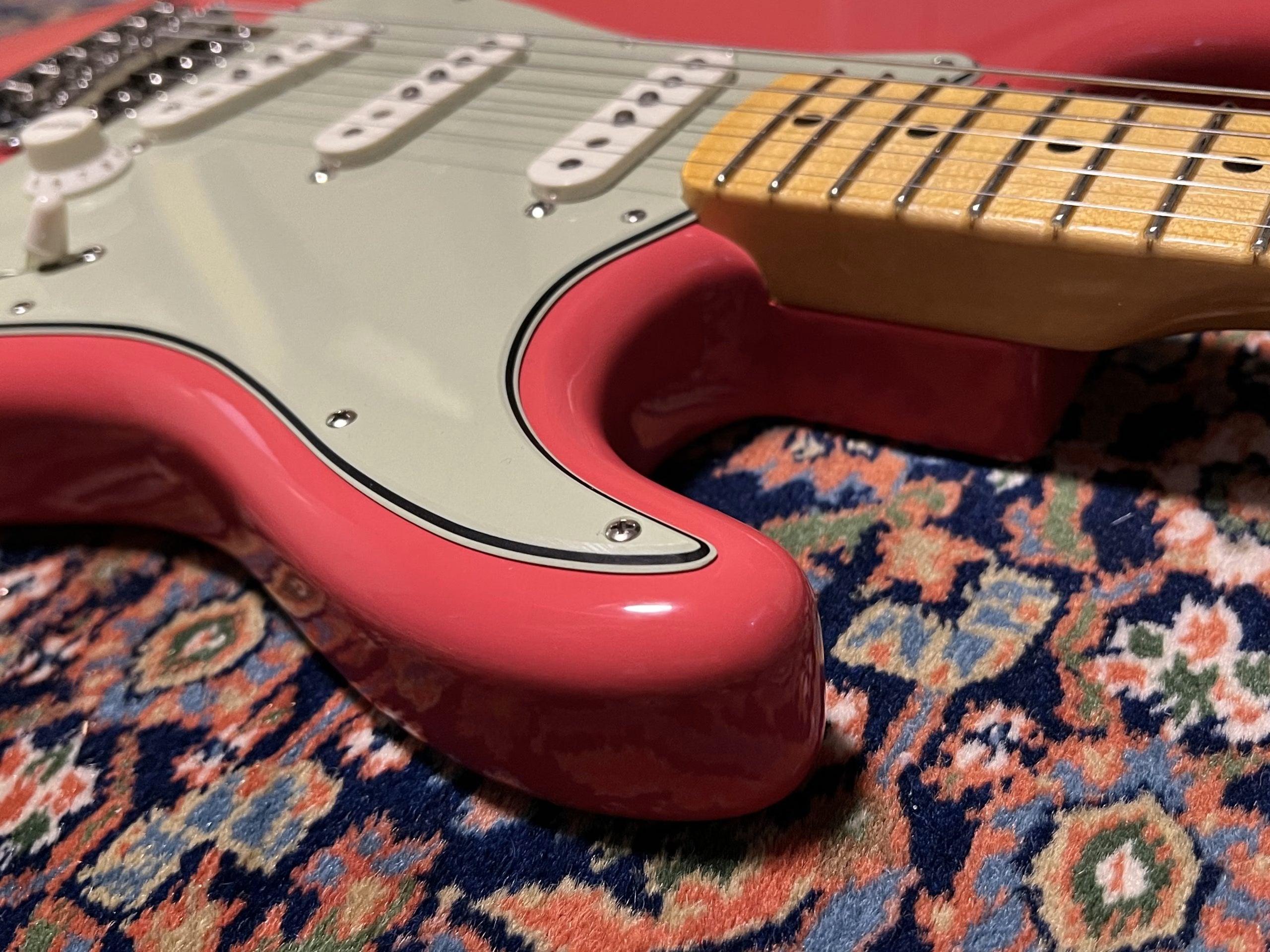 SOLD - 2023 Fender Custom Shop 60 Maple Neck NOS Stratocaster Faded Fiesta Red