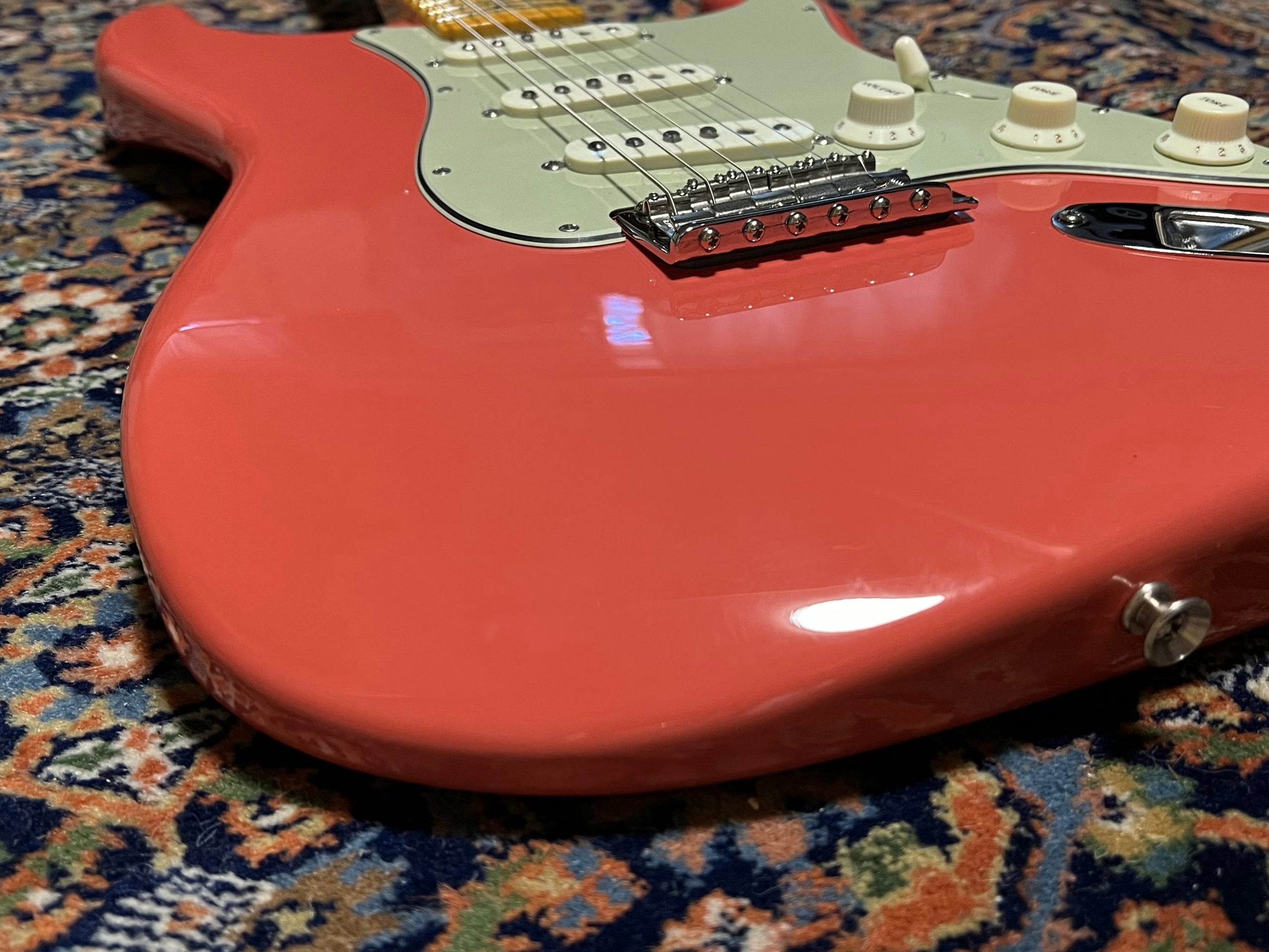 SOLD - 2023 Fender Custom Shop 60 Maple Neck NOS Stratocaster Faded Fiesta Red