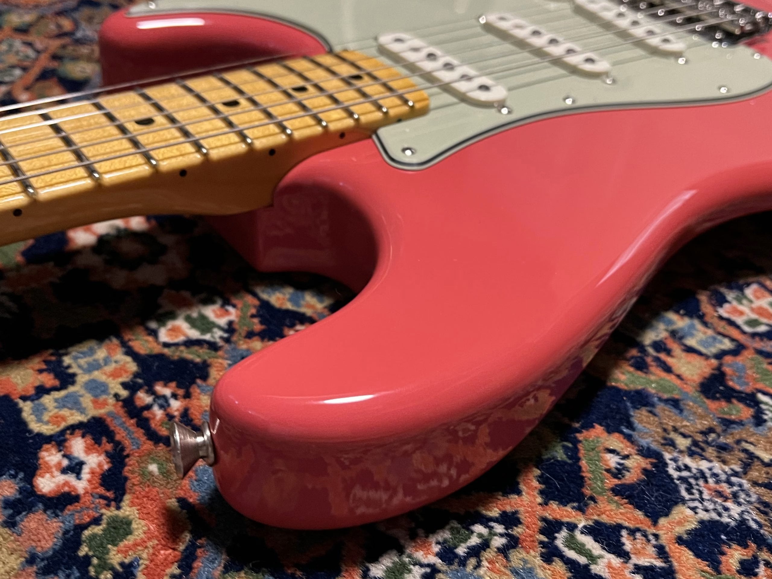 SOLD - 2023 Fender Custom Shop 60 Maple Neck NOS Stratocaster Faded Fiesta Red