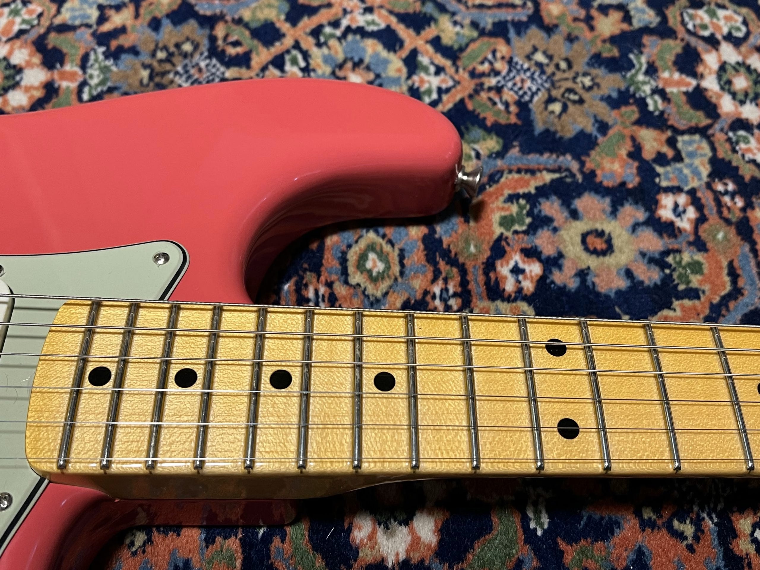 SOLD - 2023 Fender Custom Shop 60 Maple Neck NOS Stratocaster Faded Fiesta Red