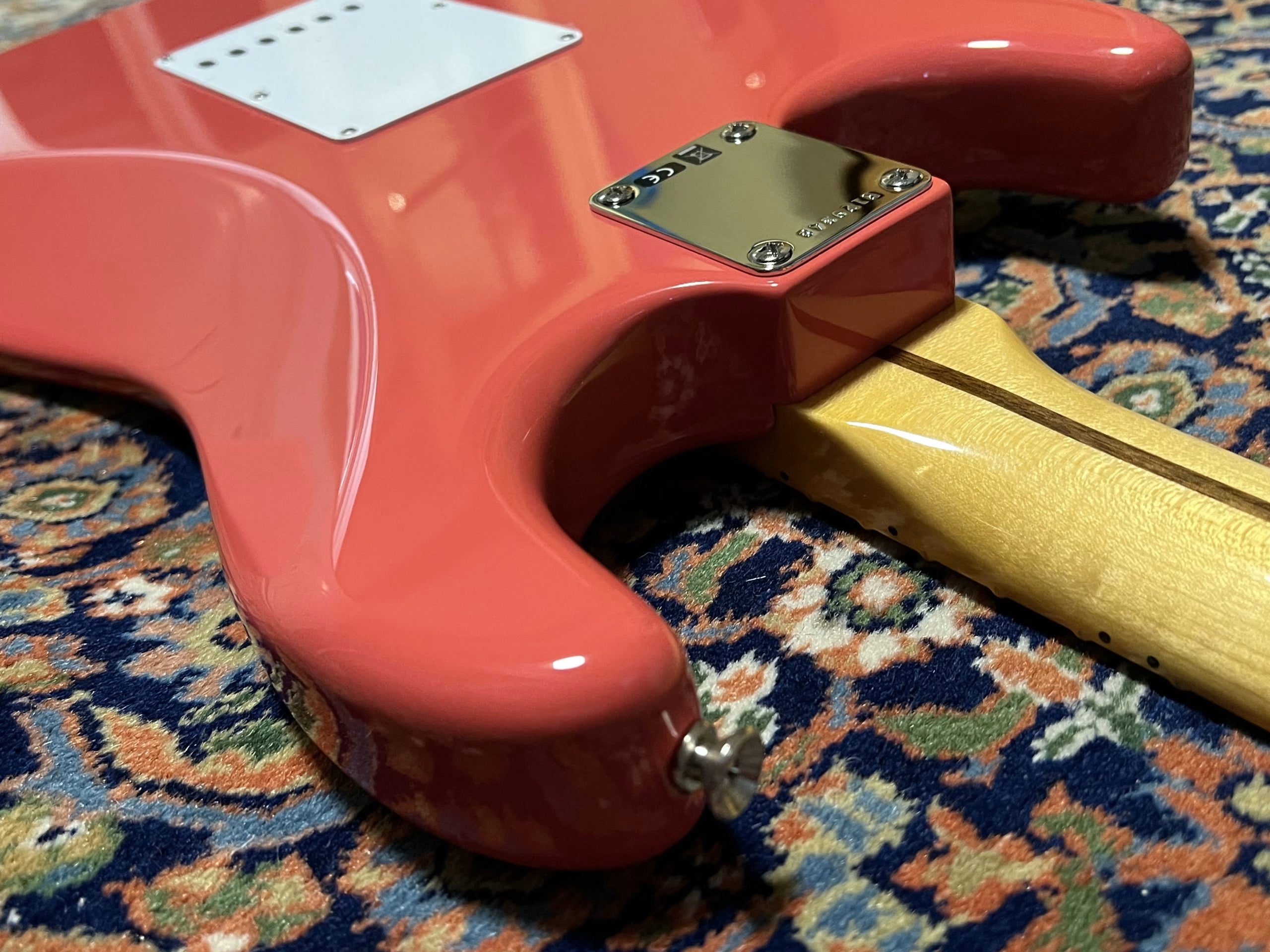 SOLD - 2023 Fender Custom Shop 60 Maple Neck NOS Stratocaster Faded Fiesta Red