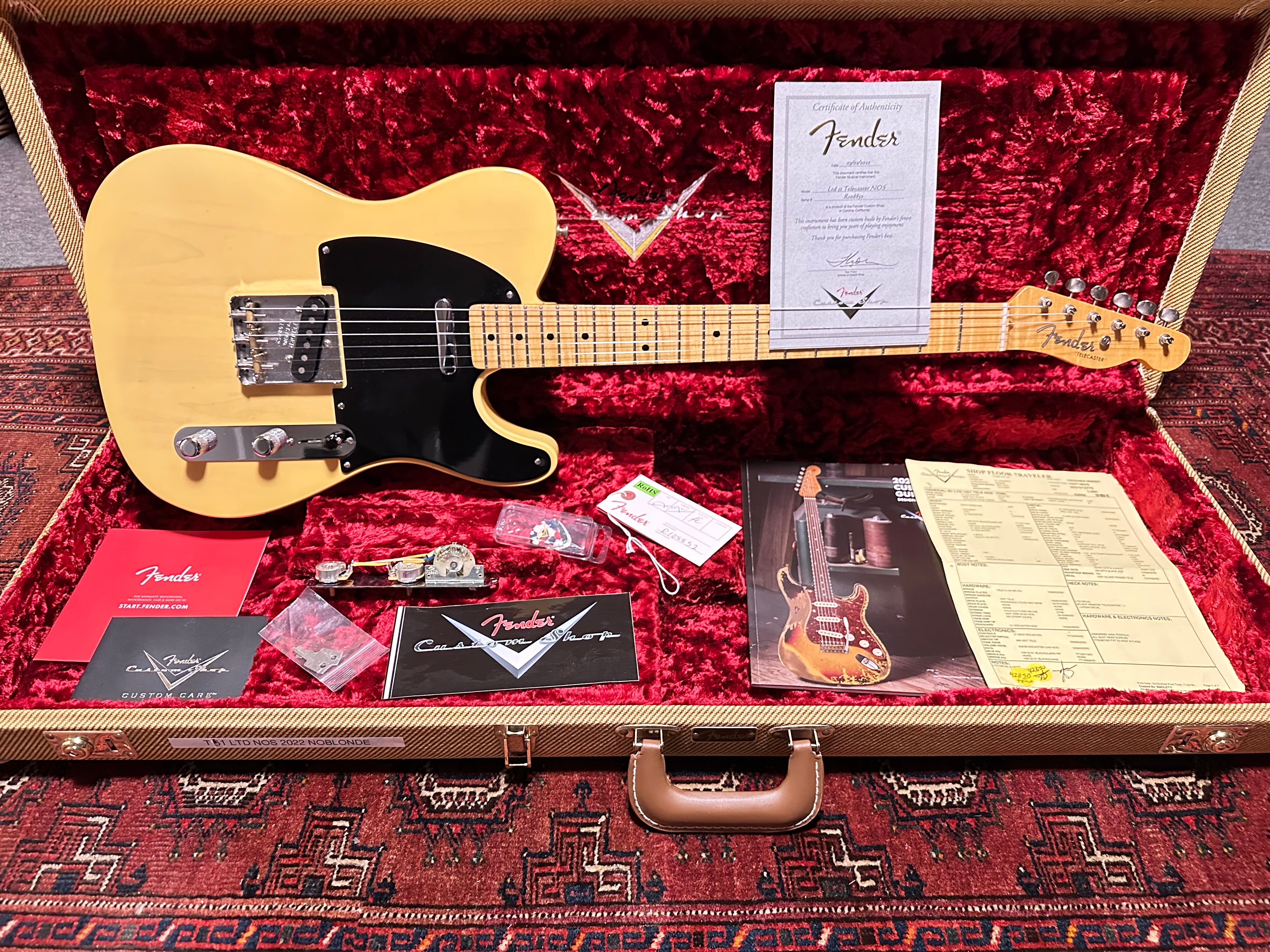 SOLD - 2022 Fender Custom Shop '51 LTD NOS Telecaster Nocaster Blonde