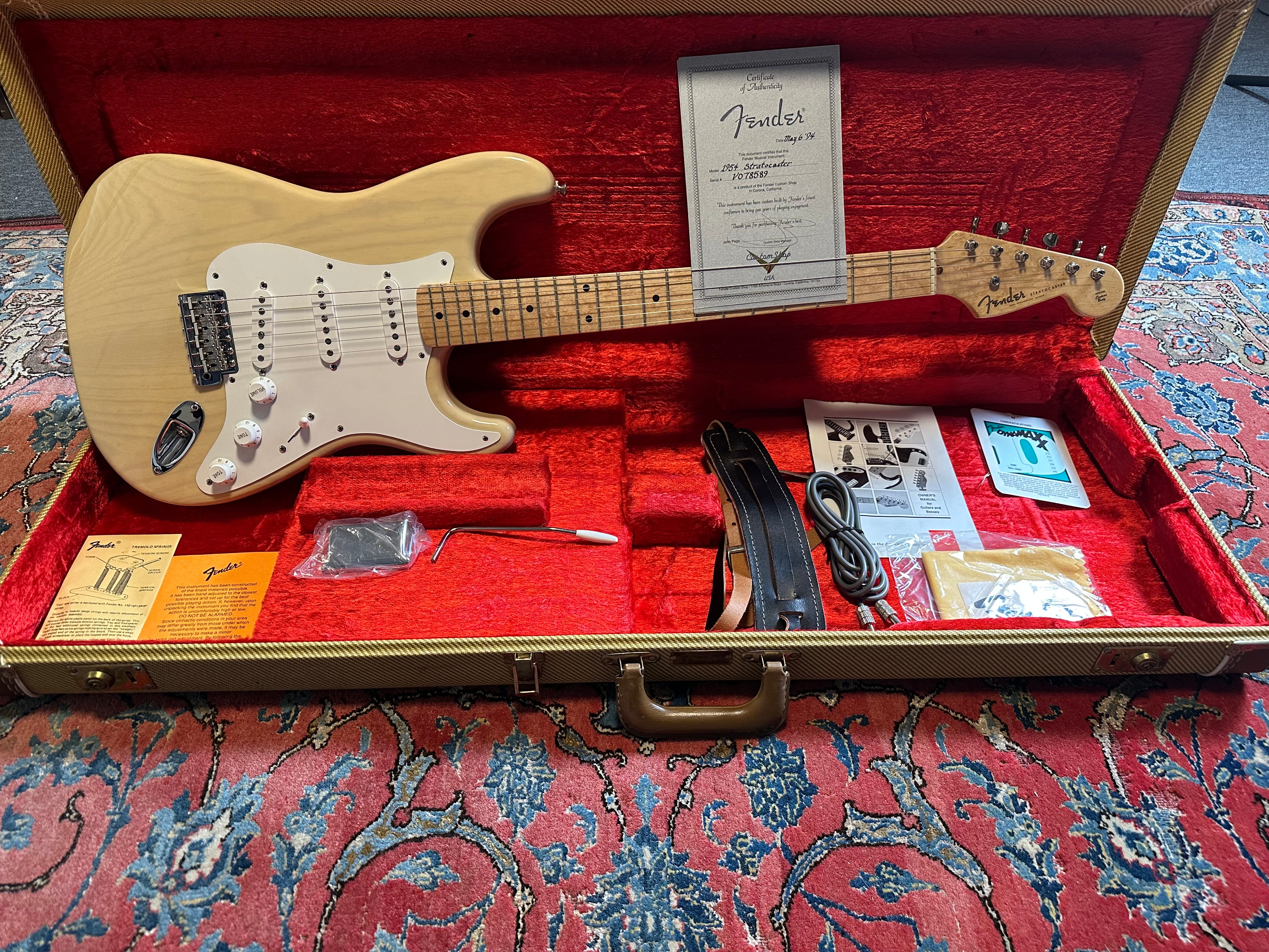 Fender Custom Shop '54 NOS - John Page era - Stratocaster 1994 Blonde