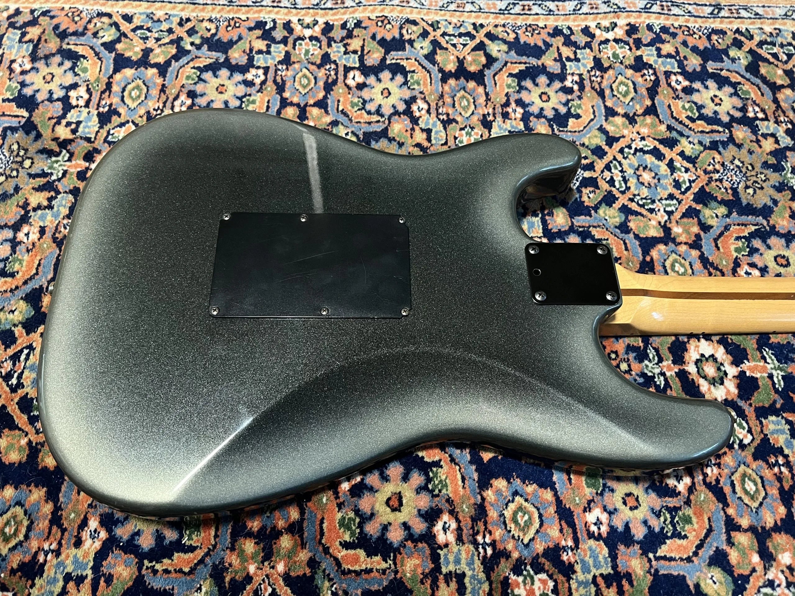 SOLD - 1989 Fender Custom Shop HM Floyd Rose Stratocaster Black Pearl Dust