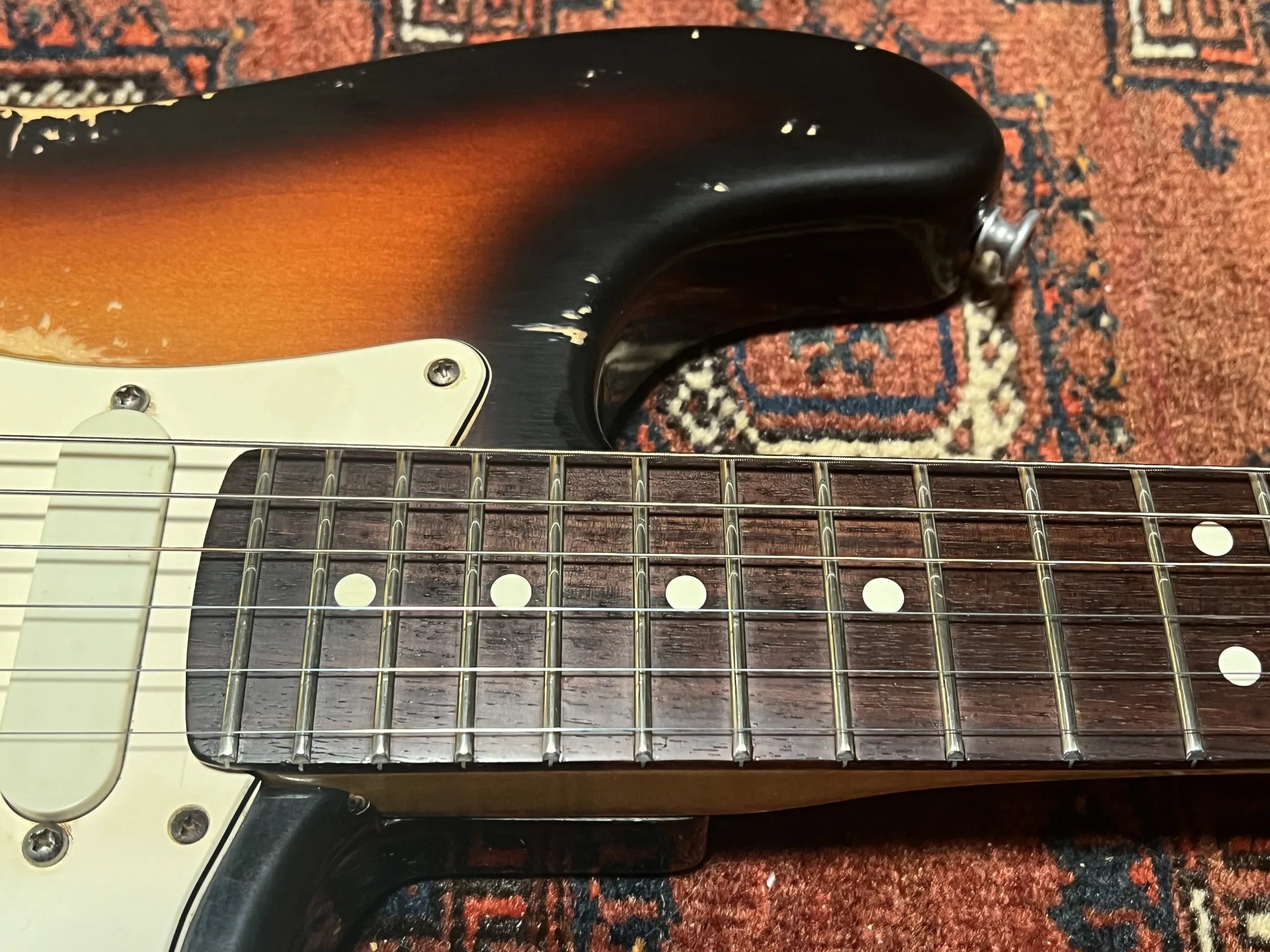 SOLD - 1990 Fender Strat Plus Relic Brown Sunburst