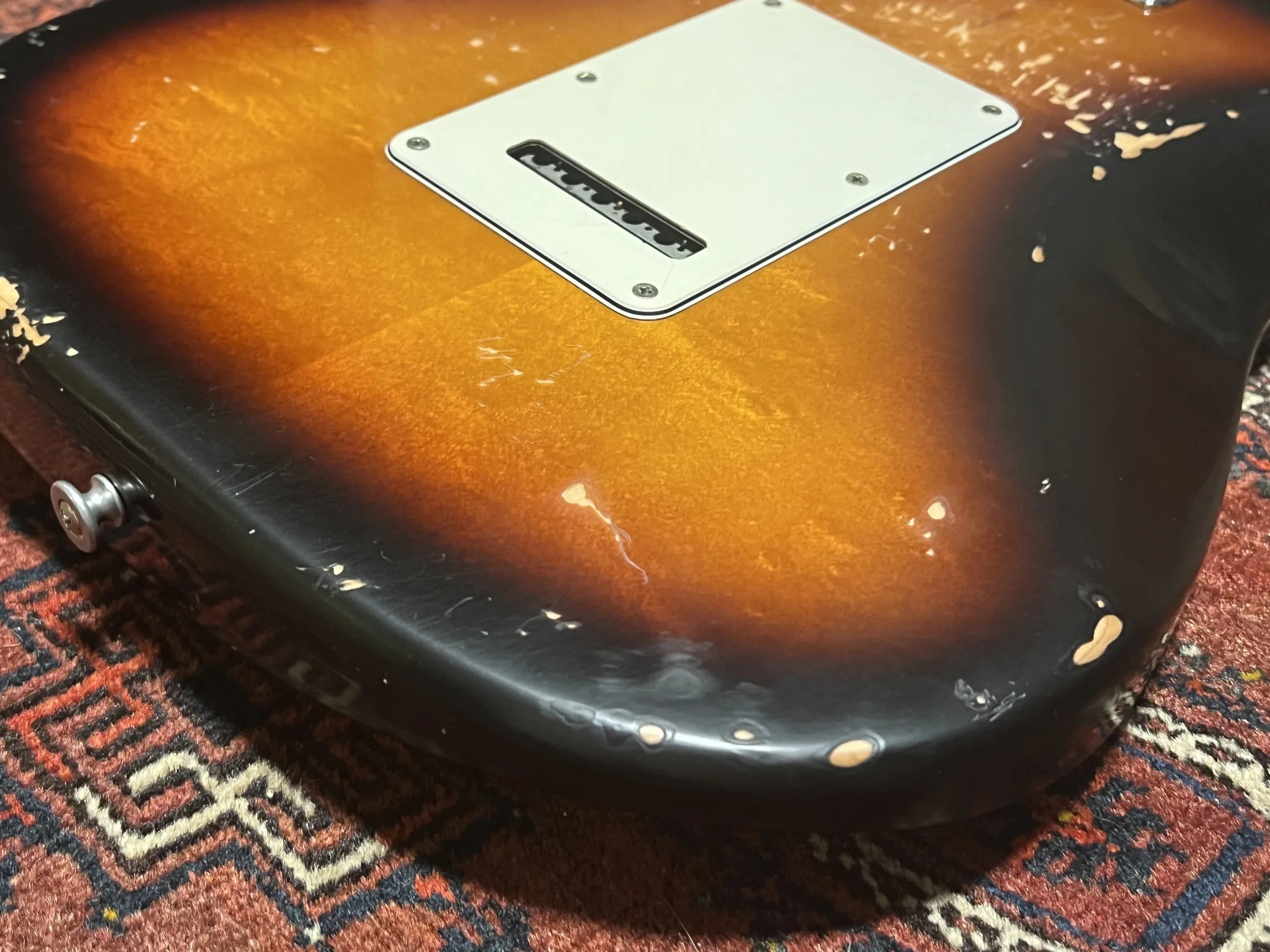 SOLD - 1990 Fender Strat Plus Relic Brown Sunburst