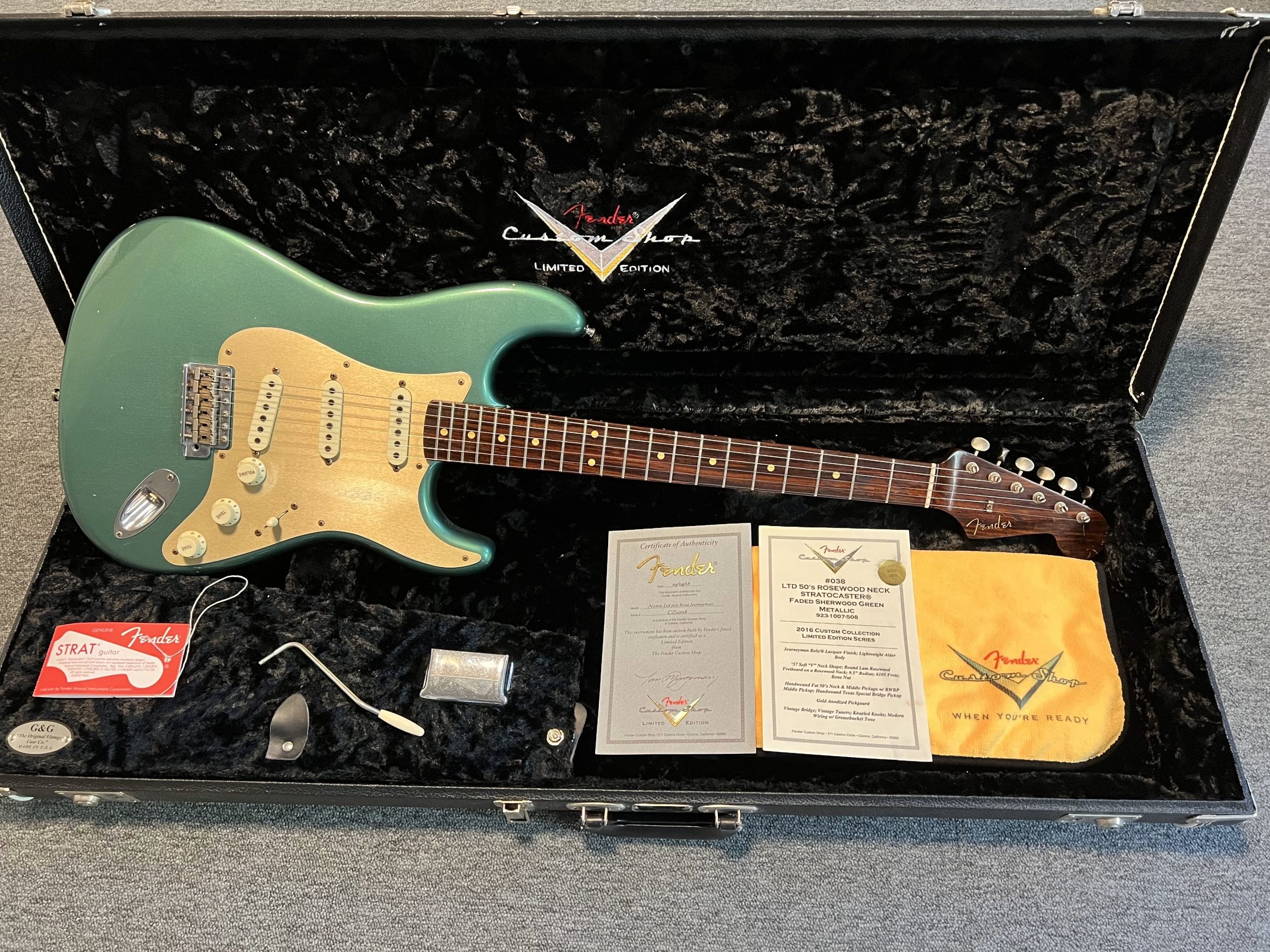 SOLD - 2014 Custom Shop Limited 50s Sherwood Green