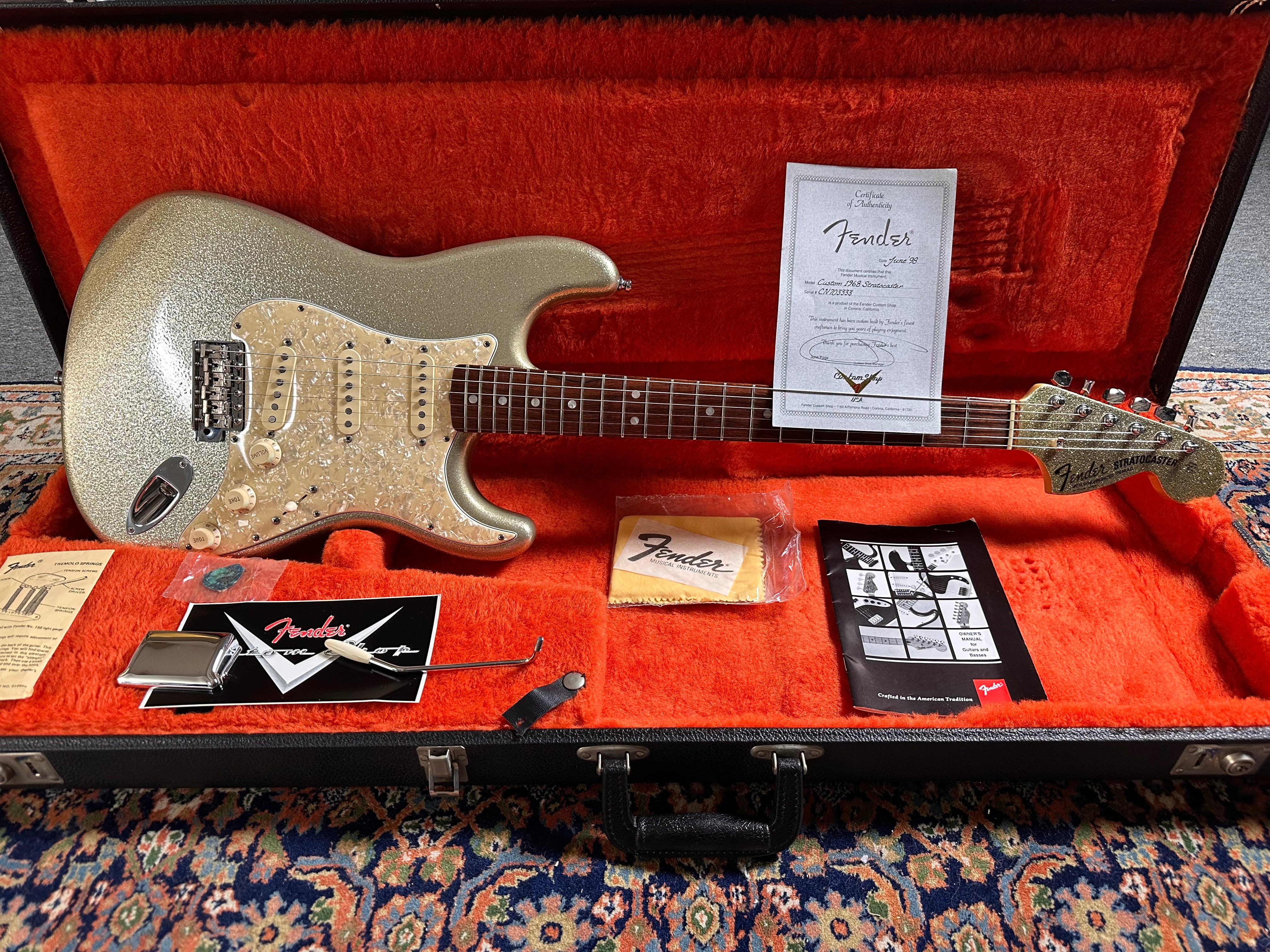 Fender Custom Shop '68 NOS Stratocaster 1998 Sparkle Green