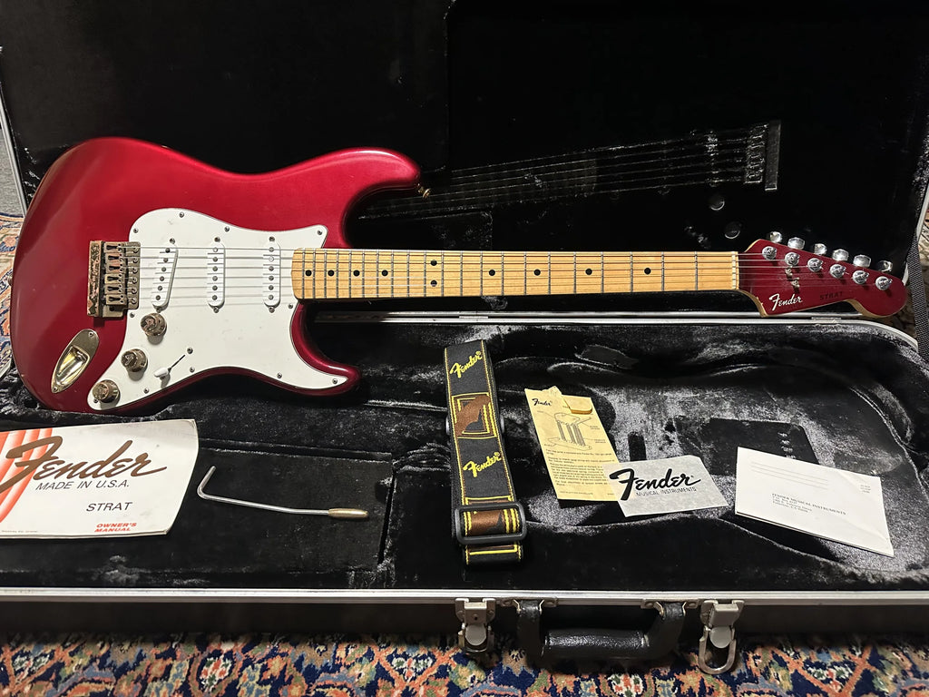 SOLD - 1981 Fender The Strat Candy Apple Red
