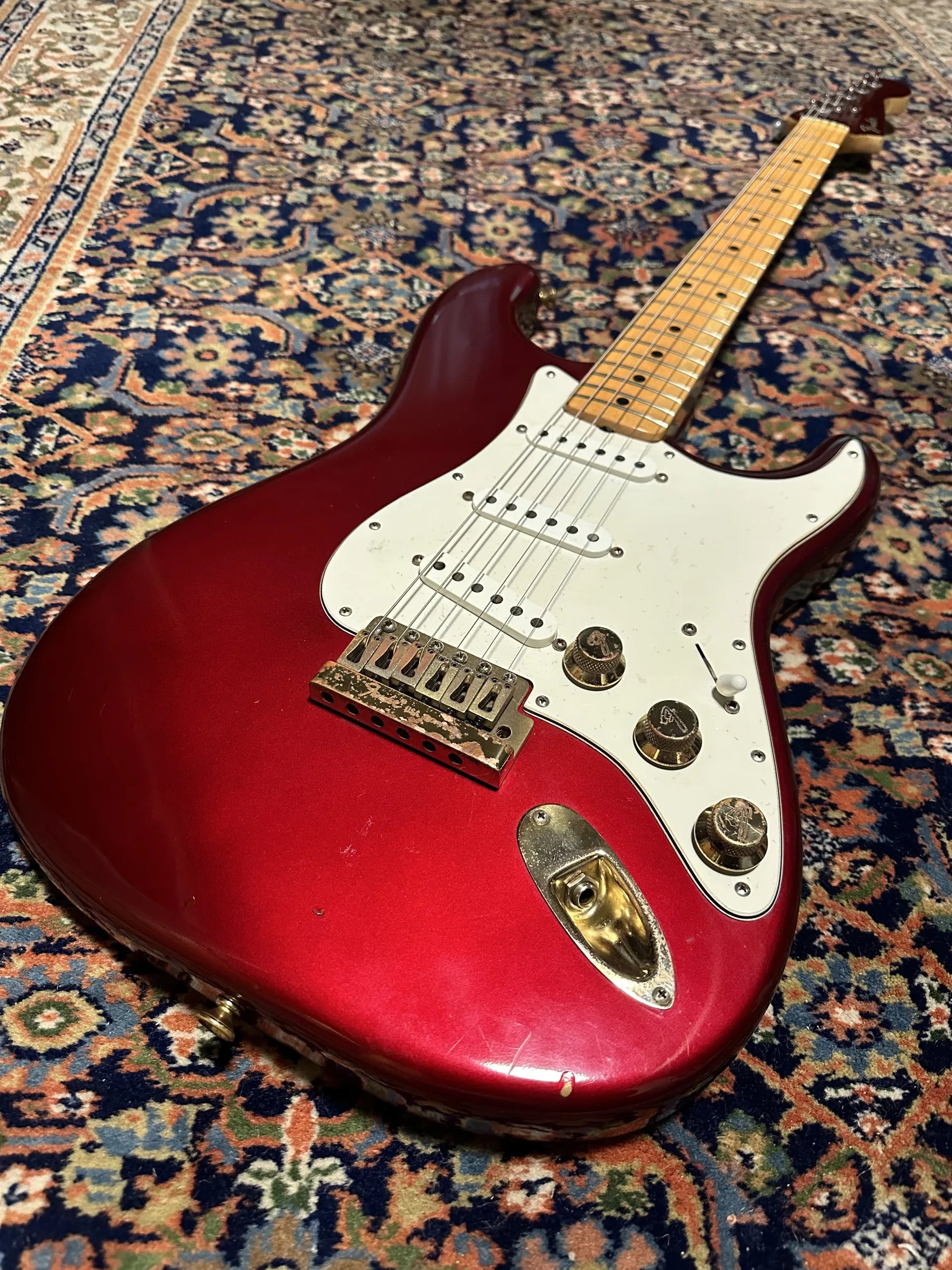 SOLD - 1981 Fender The Strat Candy Apple Red