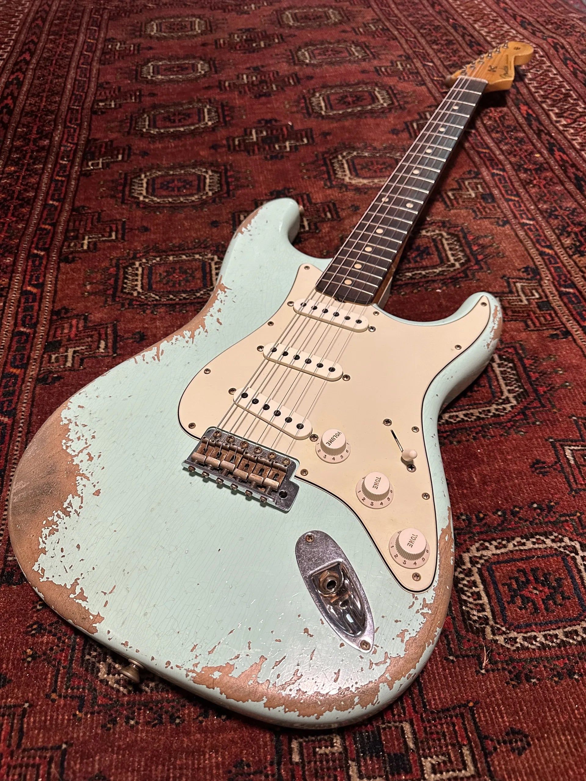 SOLD - 2021 Fender Custom Shop '60 Heavy Relic Stratocaster Surf Green