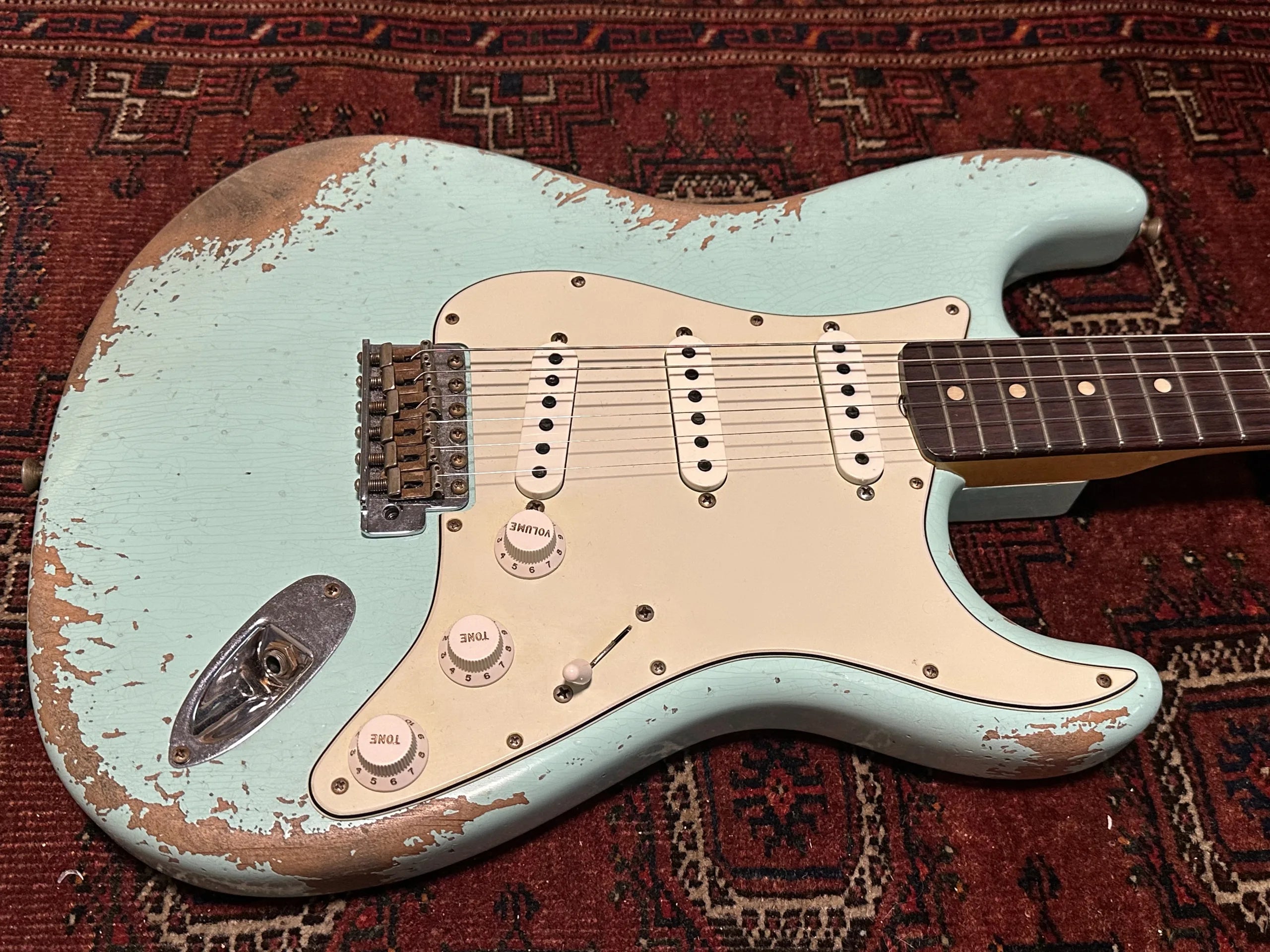 SOLD - 2021 Fender Custom Shop '60 Heavy Relic Stratocaster Surf Green
