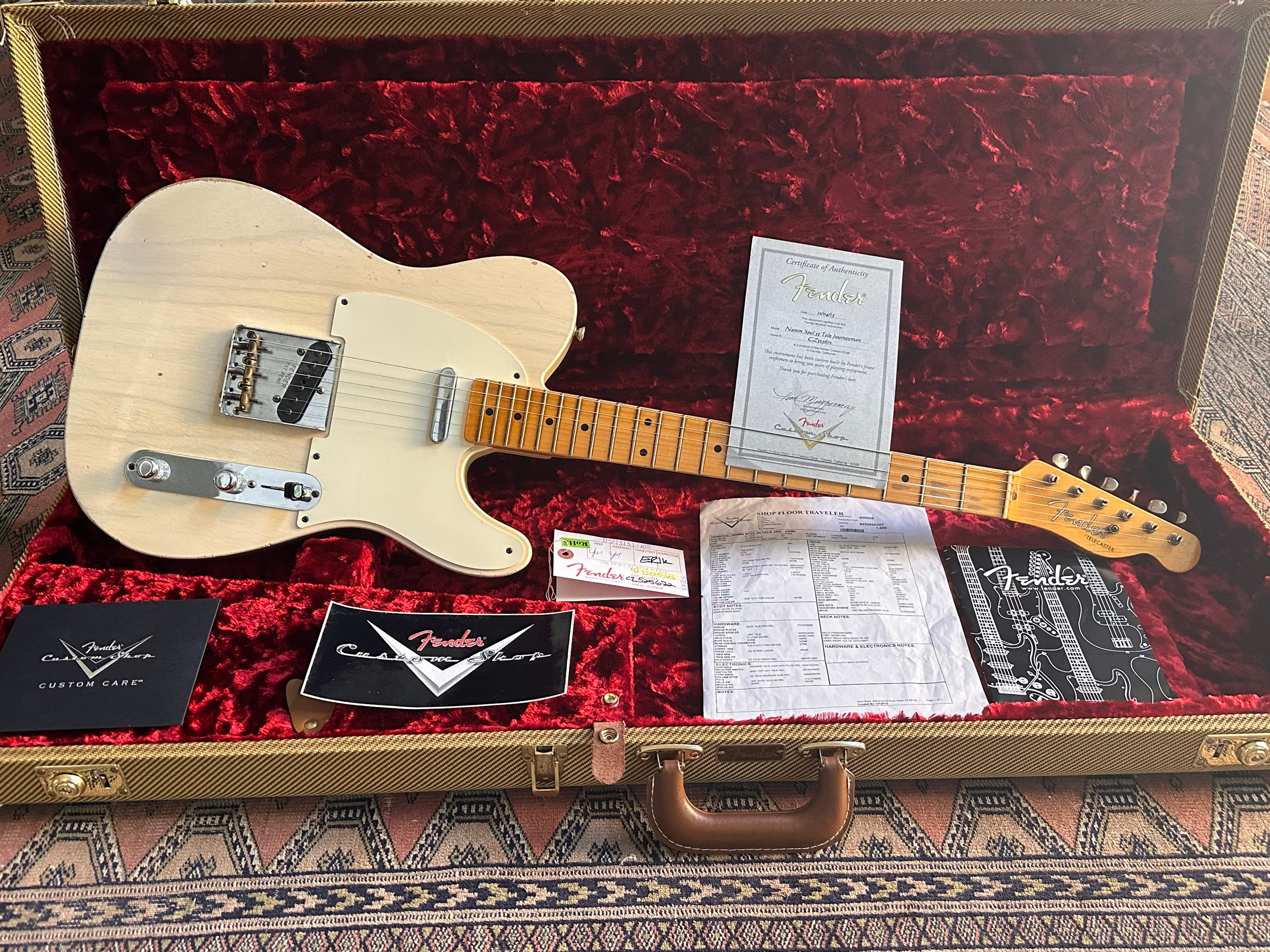 Fender Custom Shop '55 Namm LTD Journeyman Telecaster 2015 Aged White Blonde