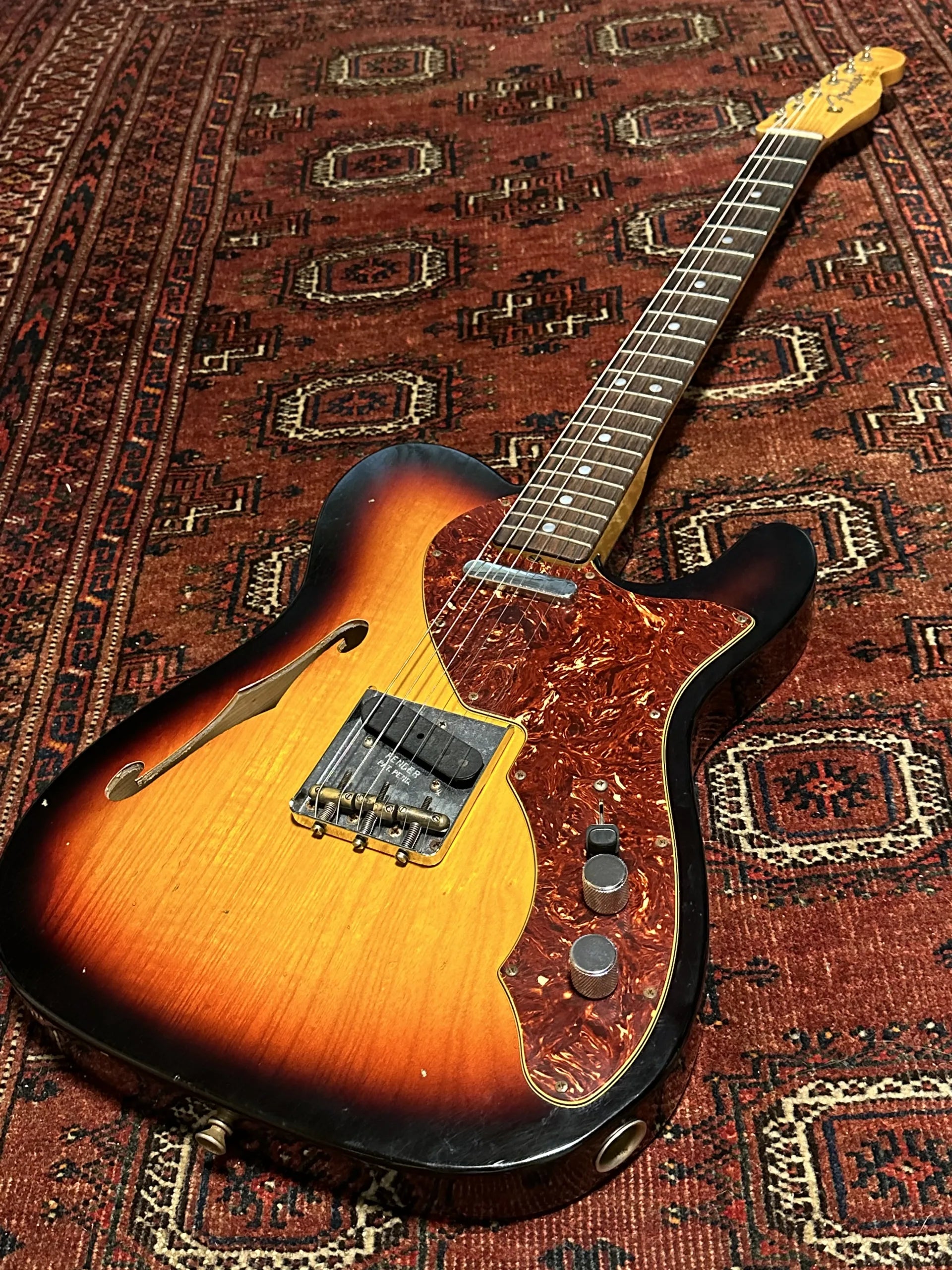 SOLD - 2020 Fender Custom Shop Telecaster Thinline '60s LTD Journeyman Sunburst