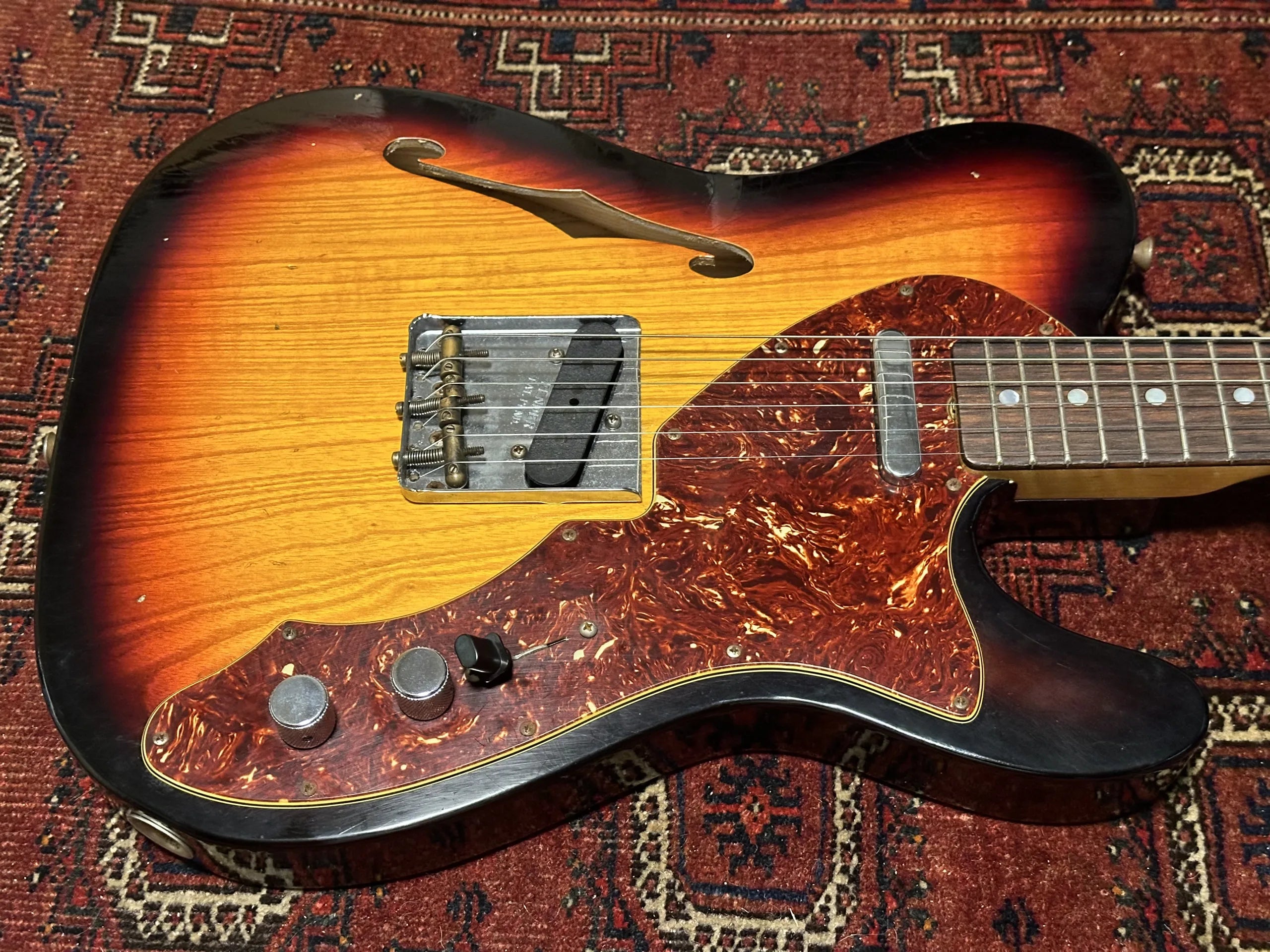 SOLD - 2020 Fender Custom Shop Telecaster Thinline '60s LTD Journeyman Sunburst