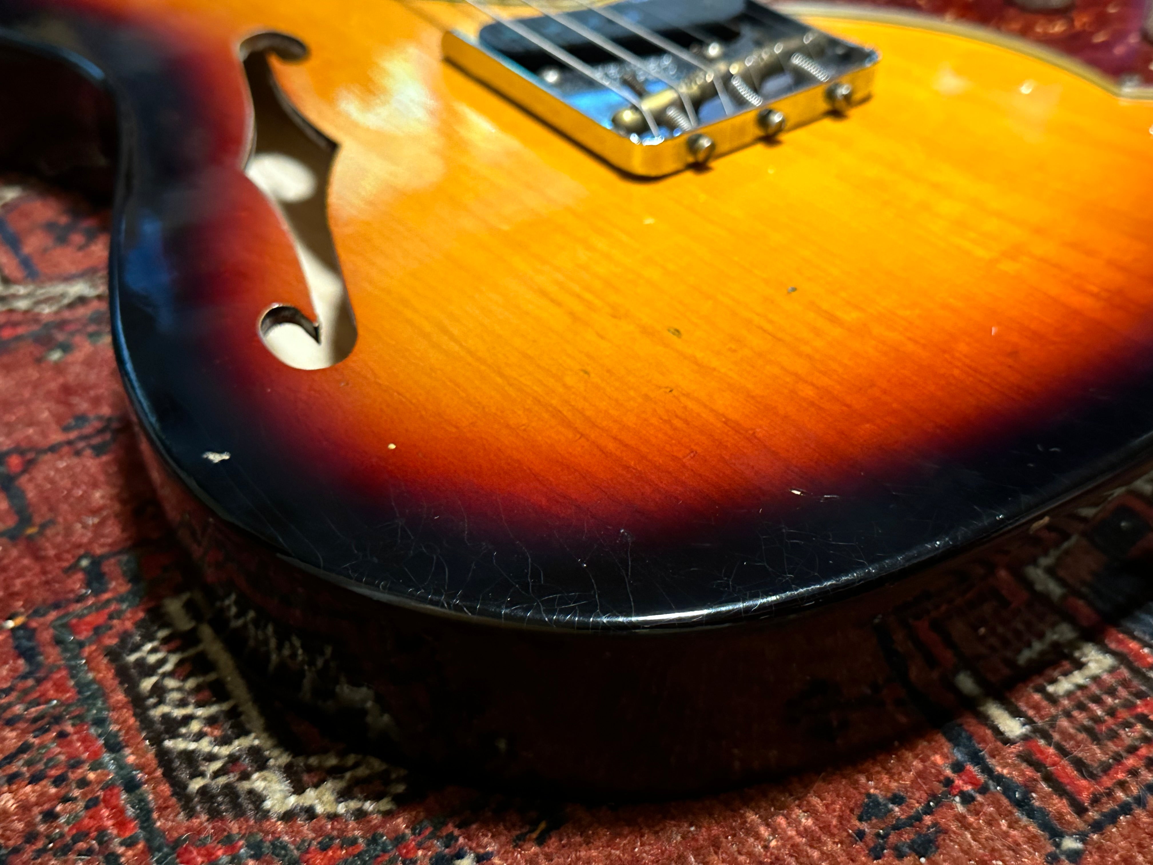 SOLD – 2020 Fender Custom Shop ’60s Thinline LTD Journeyman Telecaster Sunburst
