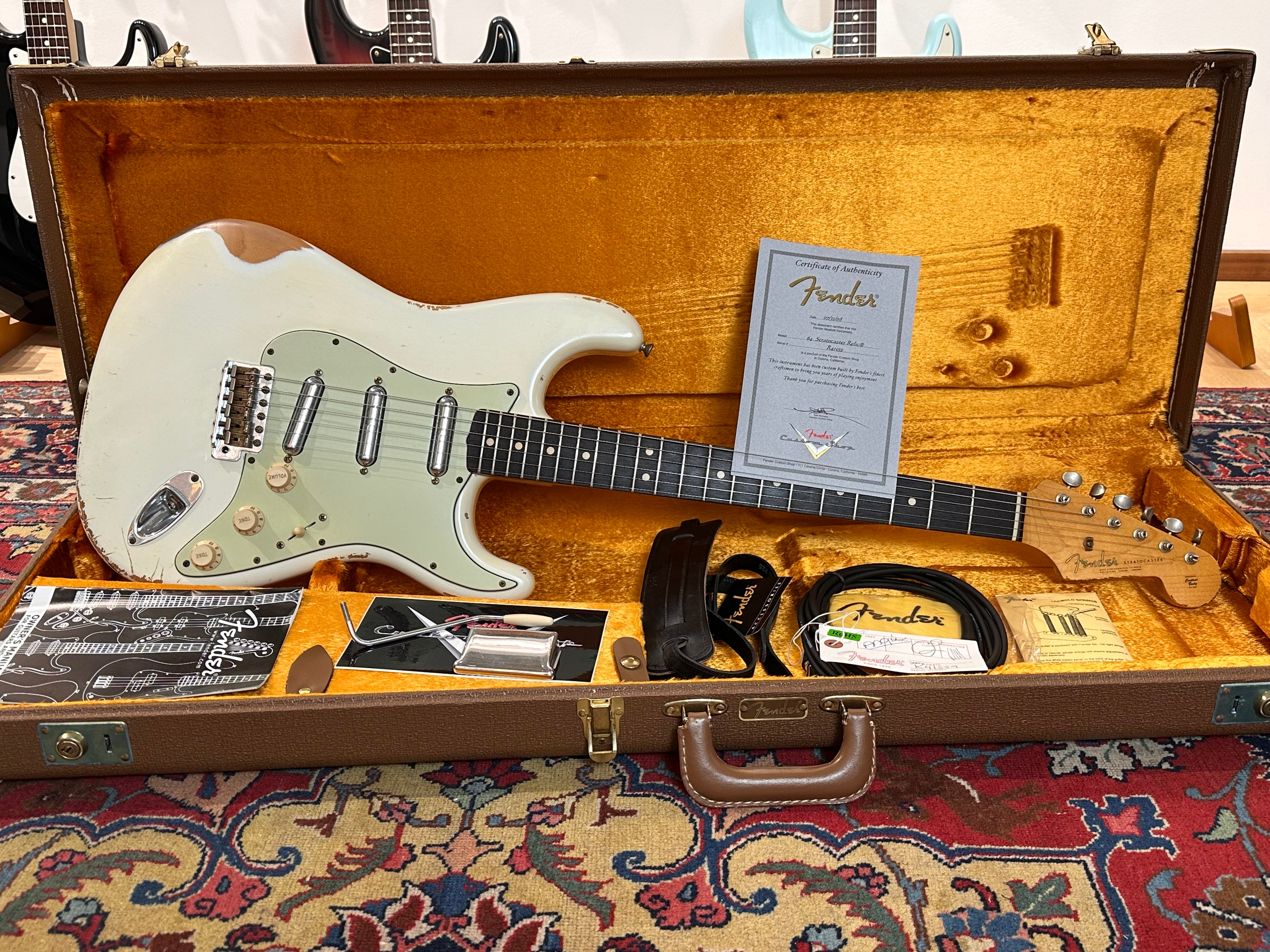 Fender Custom Shop '64 Heavy Relic (SRV Charley Inspired) 2008 Olympic White