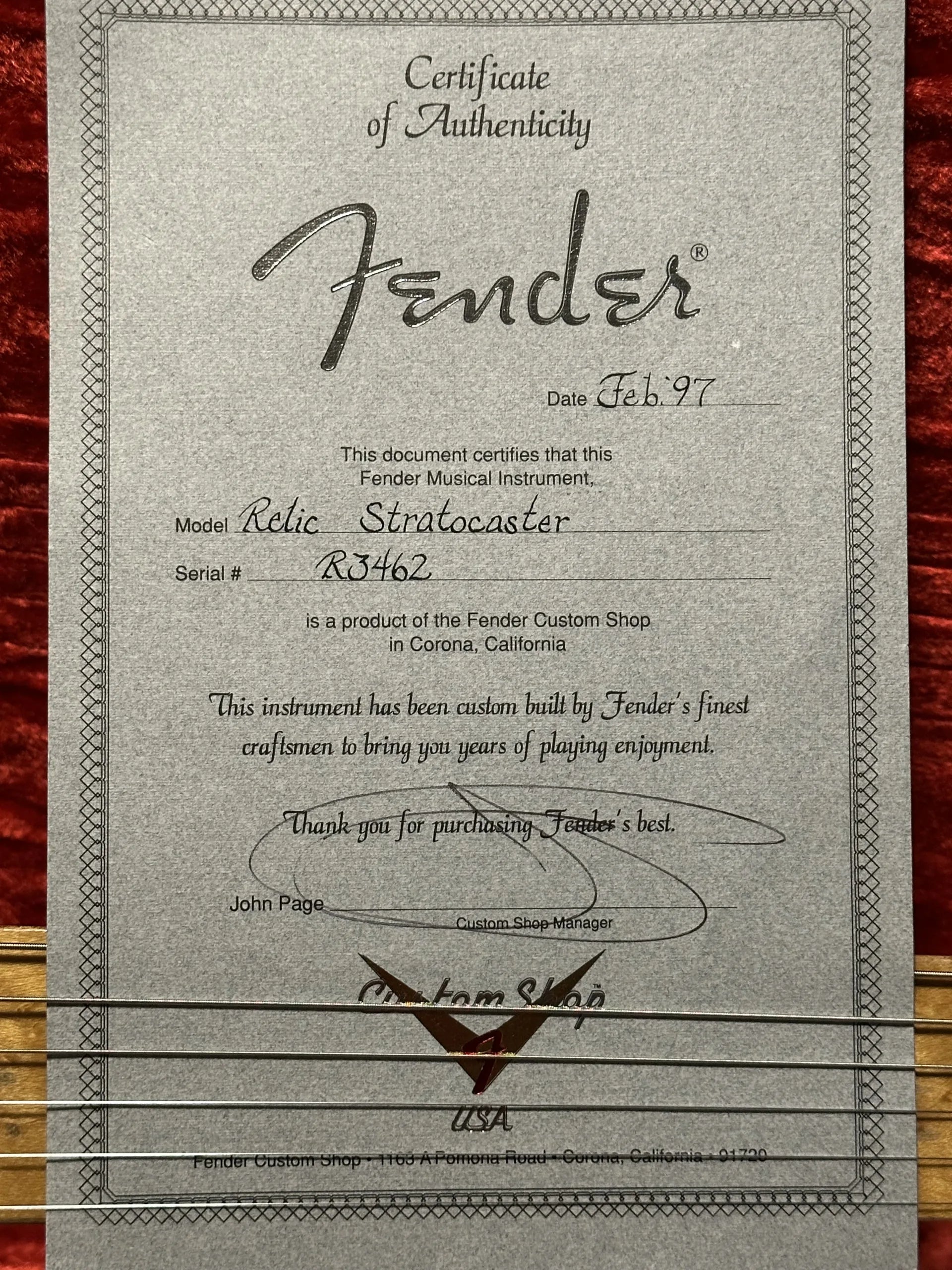 SOLD - 1997 Fender Custom Shop '50s Cunetto Relic Stratocaster Vintage Blonde