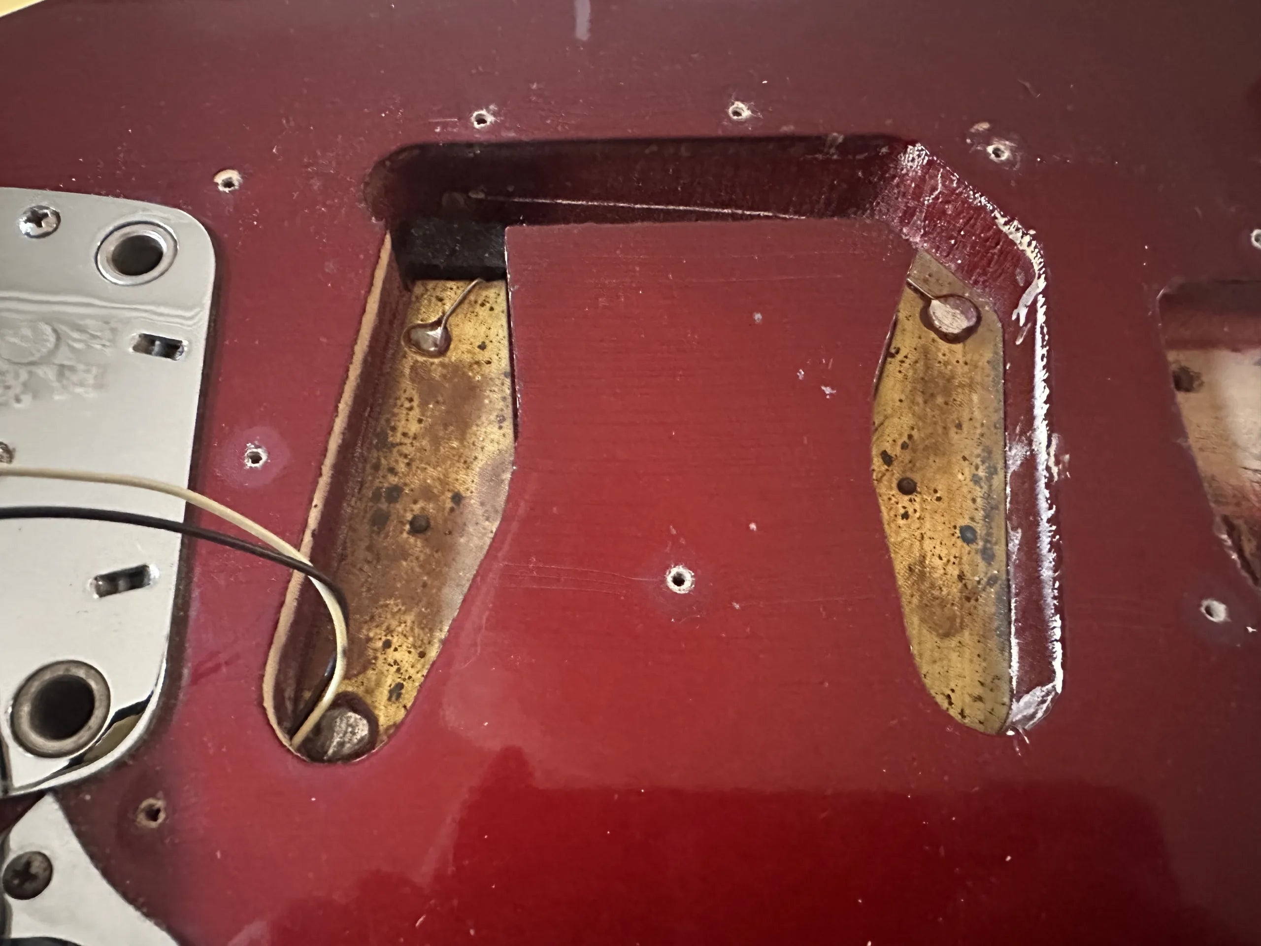 SOLD - 1974 Fender Competition Mustang Candy Apple Red
