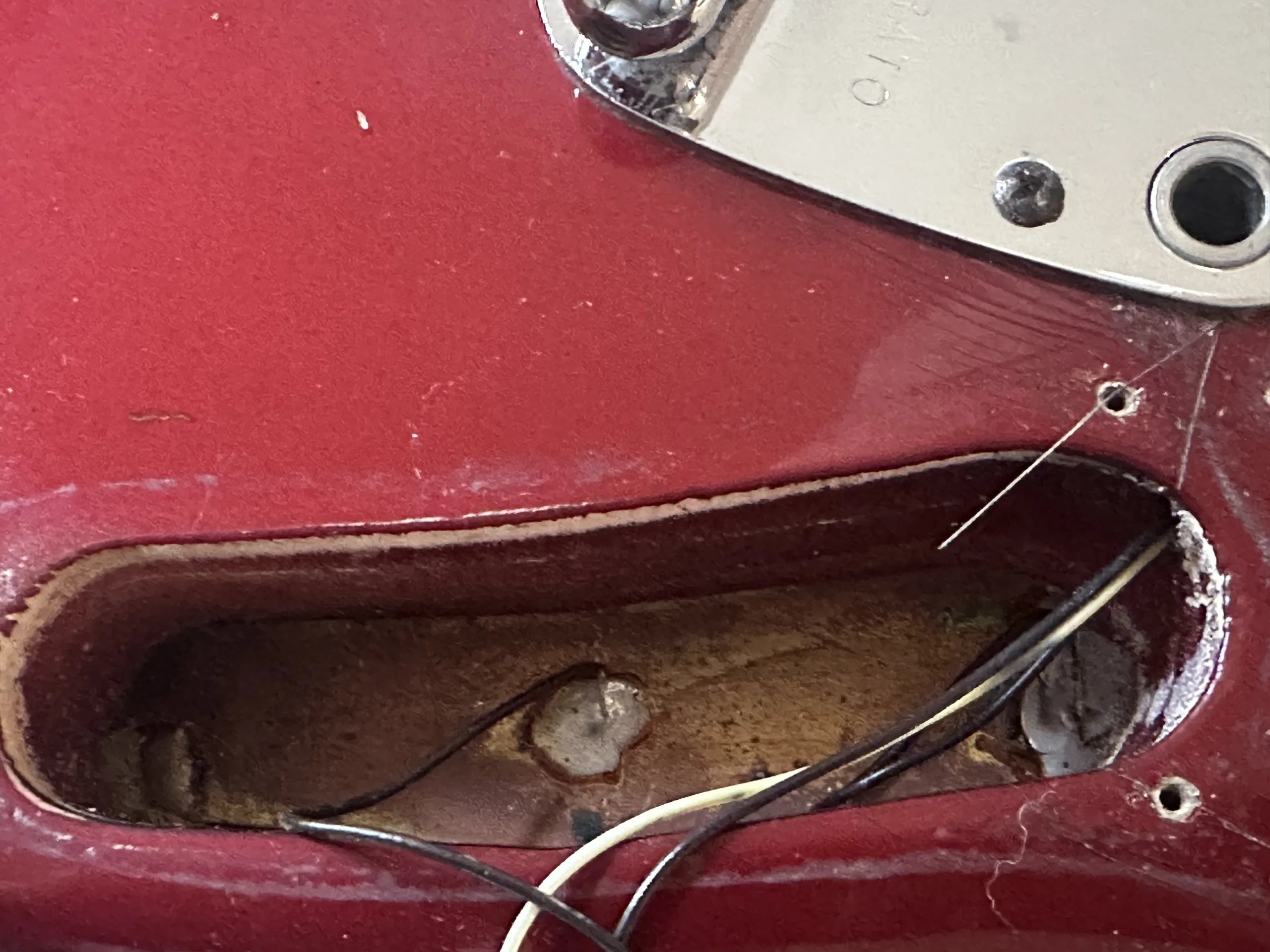 SOLD - 1974 Fender Competition Mustang Candy Apple Red