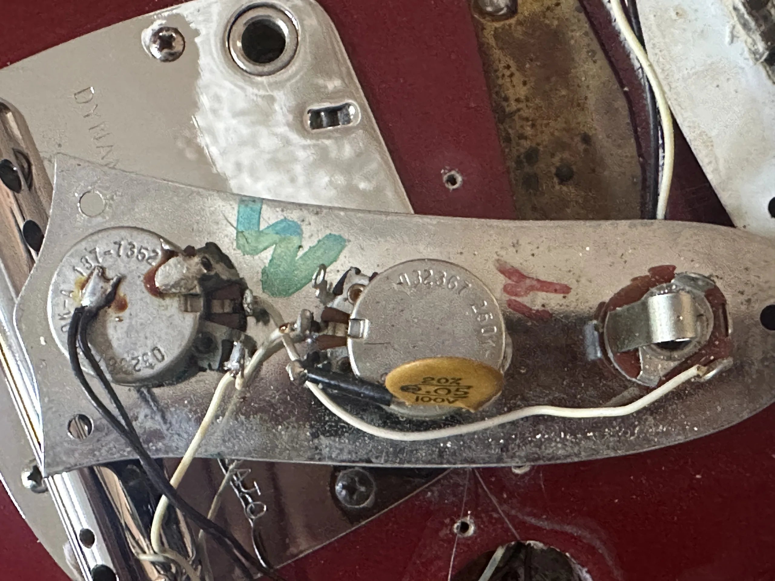 SOLD - 1974 Fender Competition Mustang Candy Apple Red
