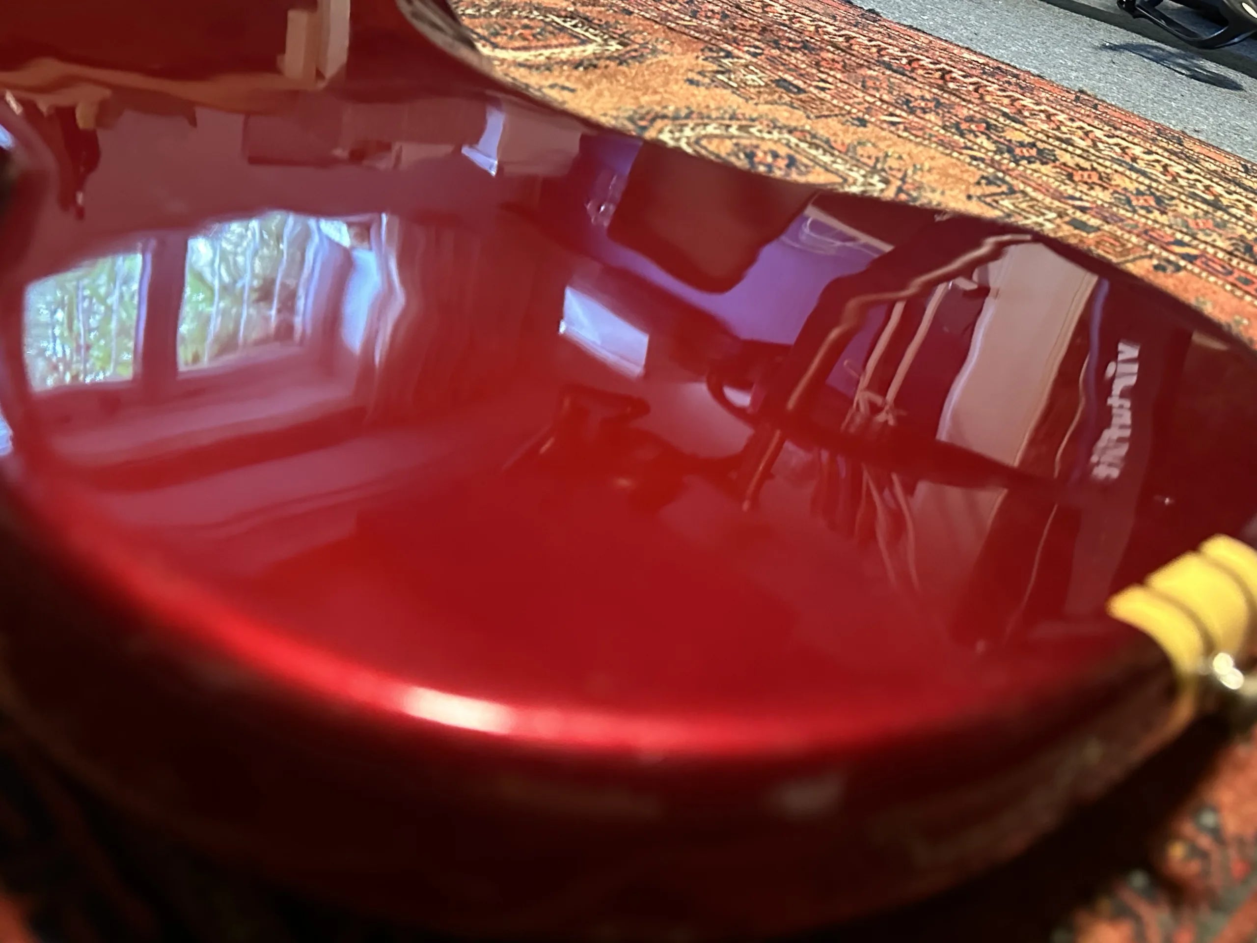 SOLD - 1974 Fender Competition Mustang Candy Apple Red