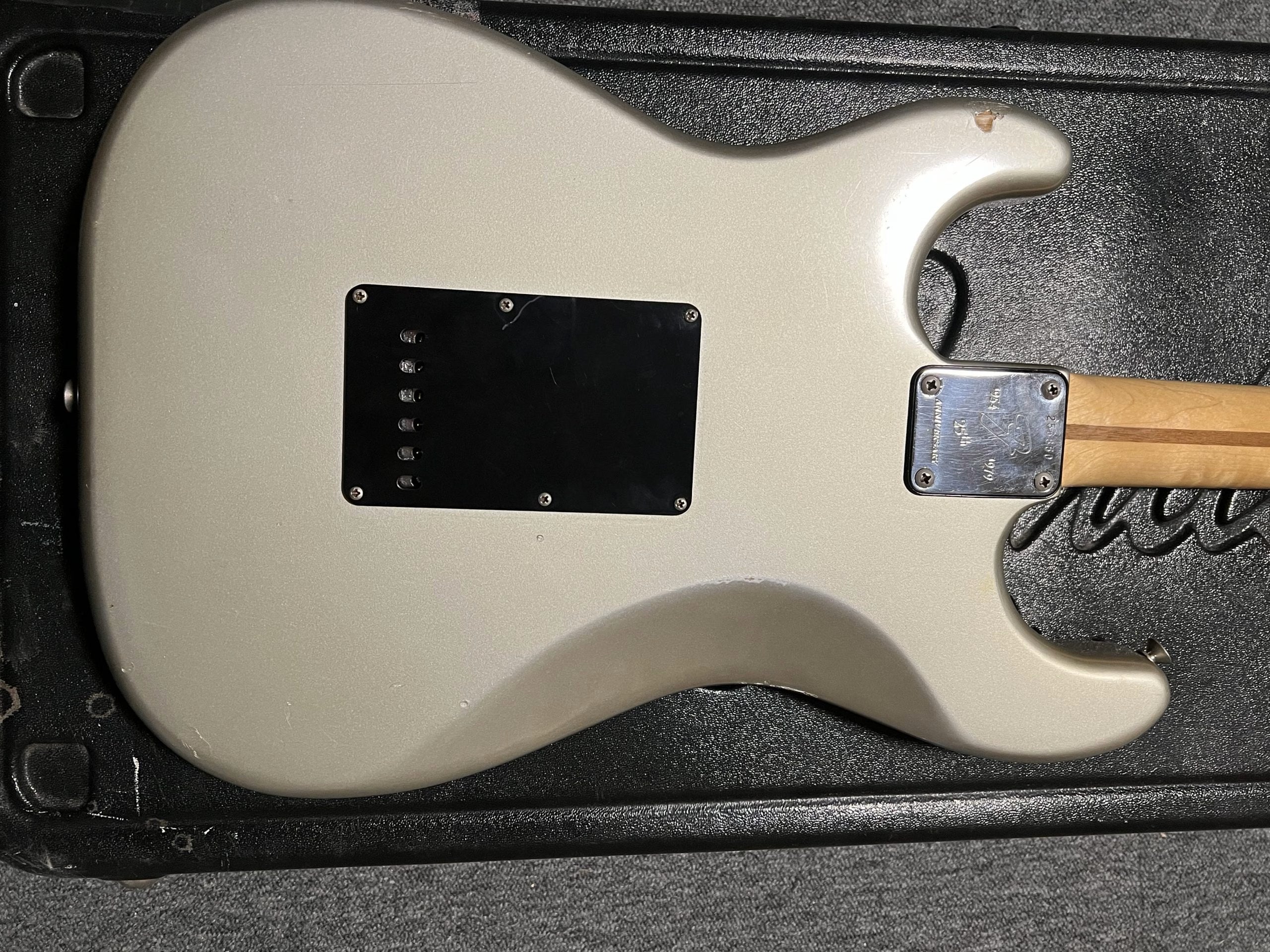 SOLD - 1979 25th Anniversary Stratocaster Porsche Silver 100% Original