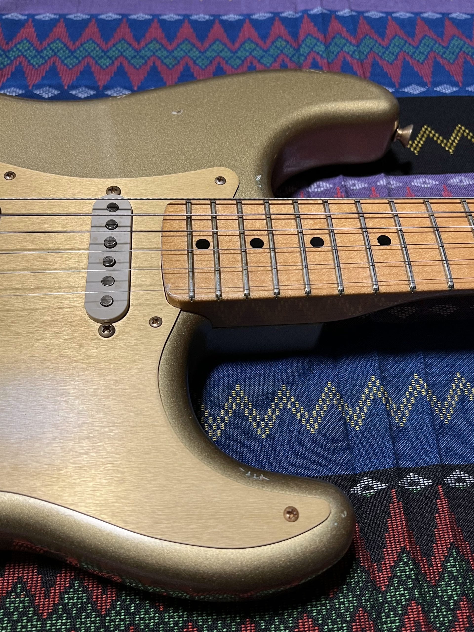 SOLD - 2004 Custom Shop 50th Anniversary 56 Limited Relic Stratocaster Aztec Gold