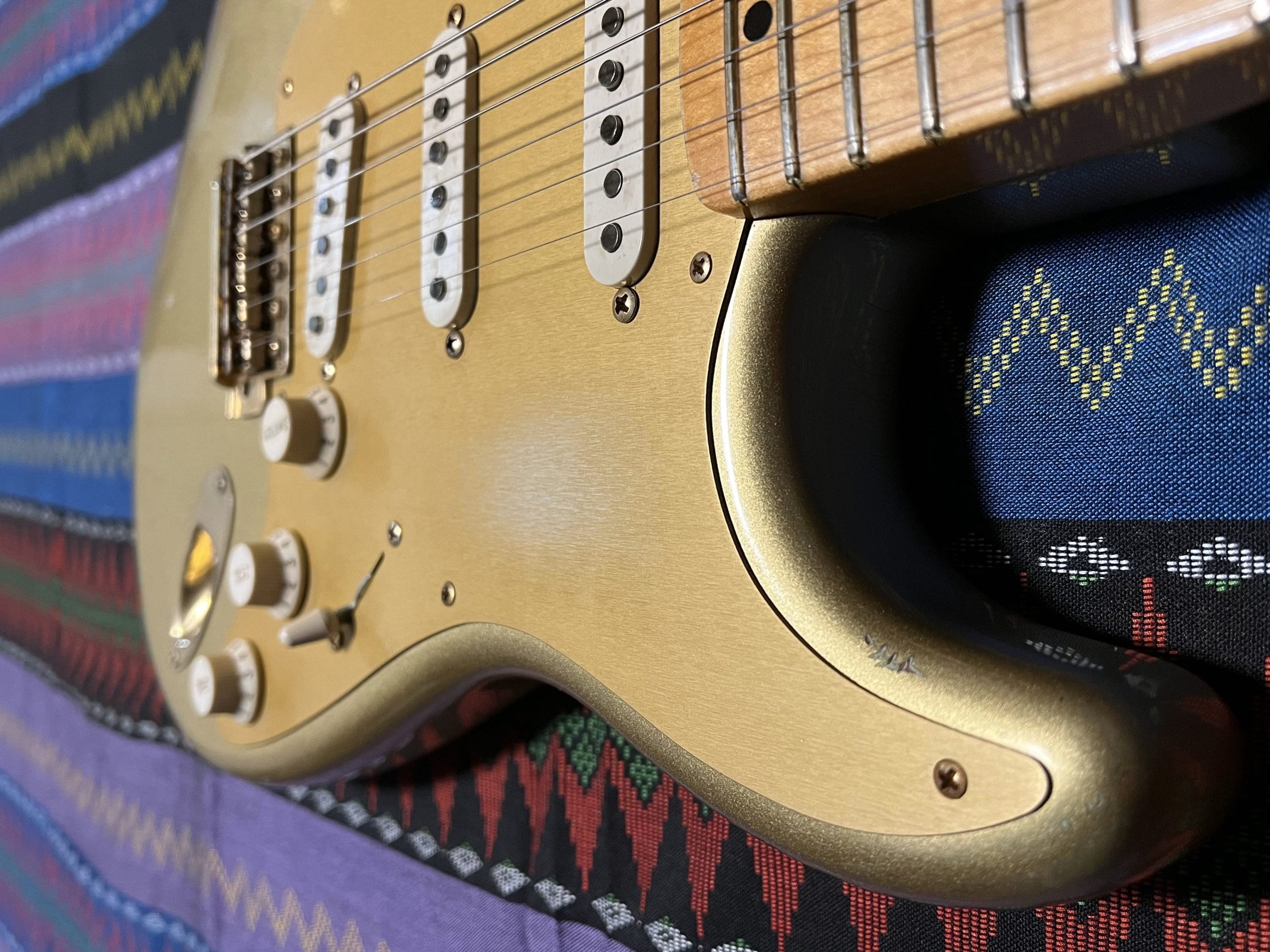 SOLD - 2004 Custom Shop 50th Anniversary 56 Limited Relic Stratocaster Aztec Gold
